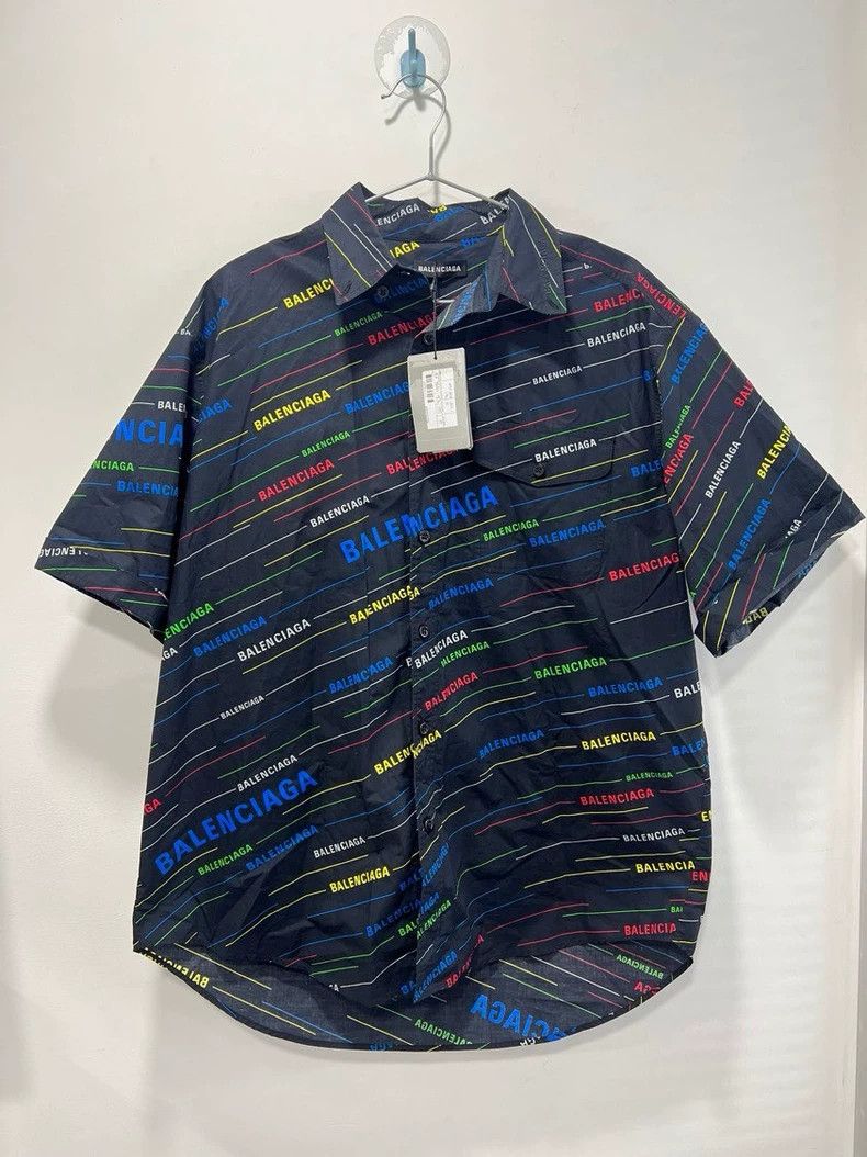 Balenciaga Balenciaga size 37 Full-print bullet screen color short sle Size US M / EU 48-50 / 2 - 1 Thumbnail