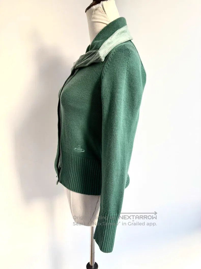 Vivienne Westwood Vivienne Westwood Green Patchwork Velvet Saturn Knitted Ca Size M / US 6-8 / IT 42-44 - 3 Thumbnail