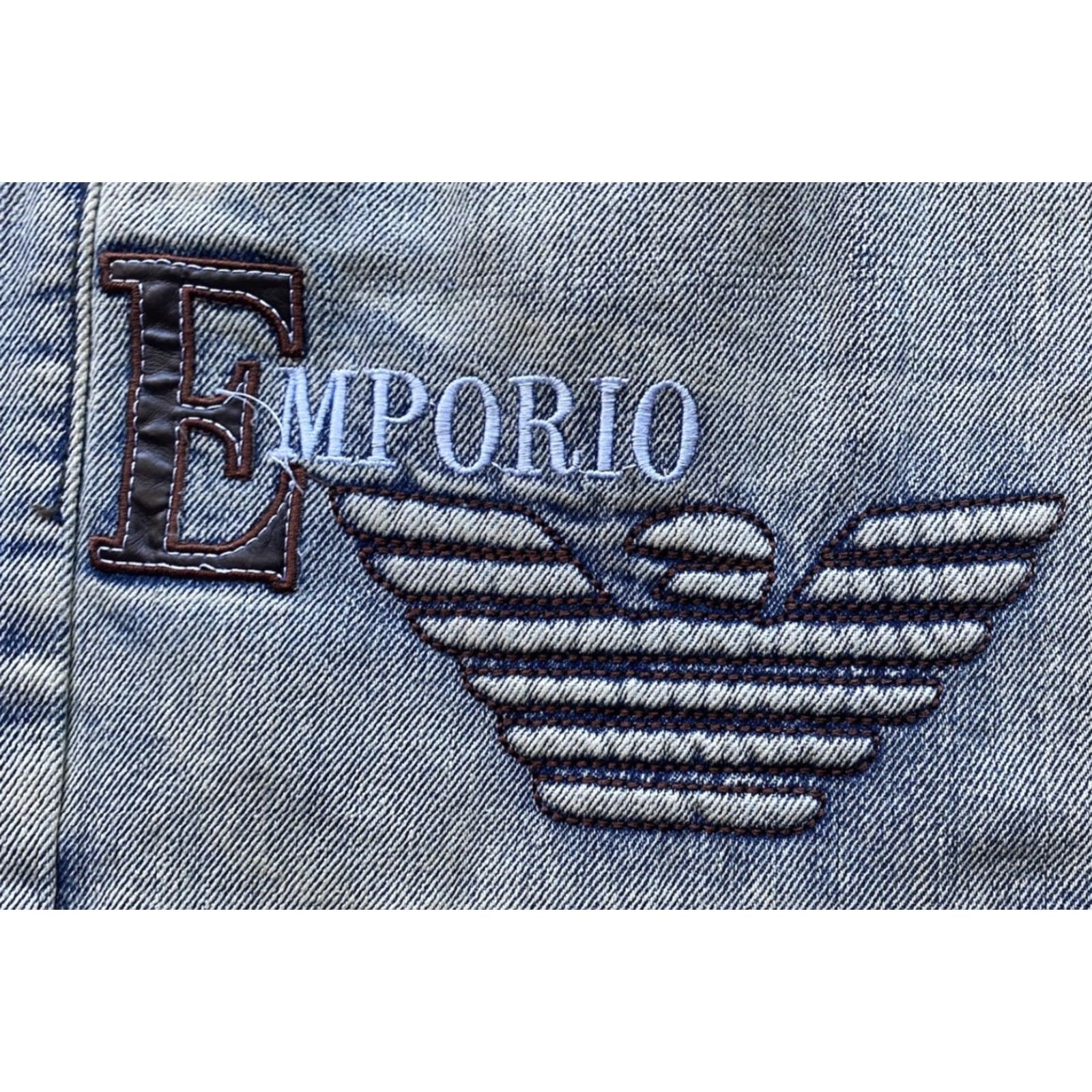 Giorgio Armani Giorgio Armani Jeans Men Embroidered Logo Leather Accents Size 36 Regular See Photos See Photos Pockets Size US 36 / EU 52 - 7 Thumbnail