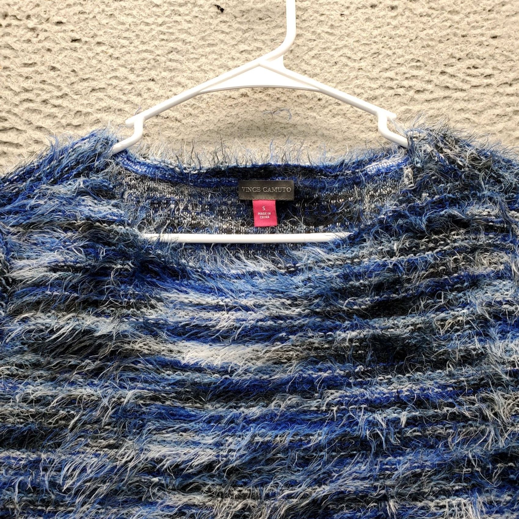 Vince Camuto Vince Camuto Sweater Womens Small Multicolor Space Dye Eyelash Long Sleeve Round Neck Size S / US 4 / IT 40 - 6 Thumbnail