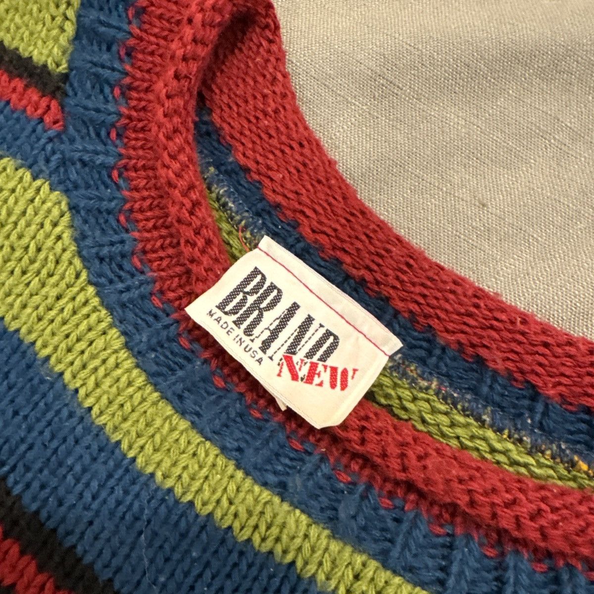 Other RARE 1980’s STRIPED MULTICOLOR SWEATER Size US M / EU 48-50 / 2 - 4 Thumbnail