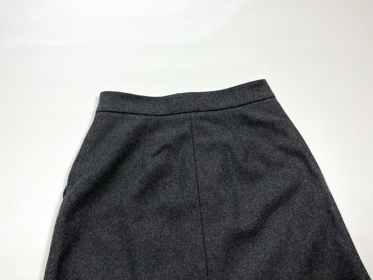 Acne Studios Acne Studios Suraya Flannel Mini Skirt Wool Size 34 Zip Gray Size 34" / US 12 / IT 48 - 13 Thumbnail