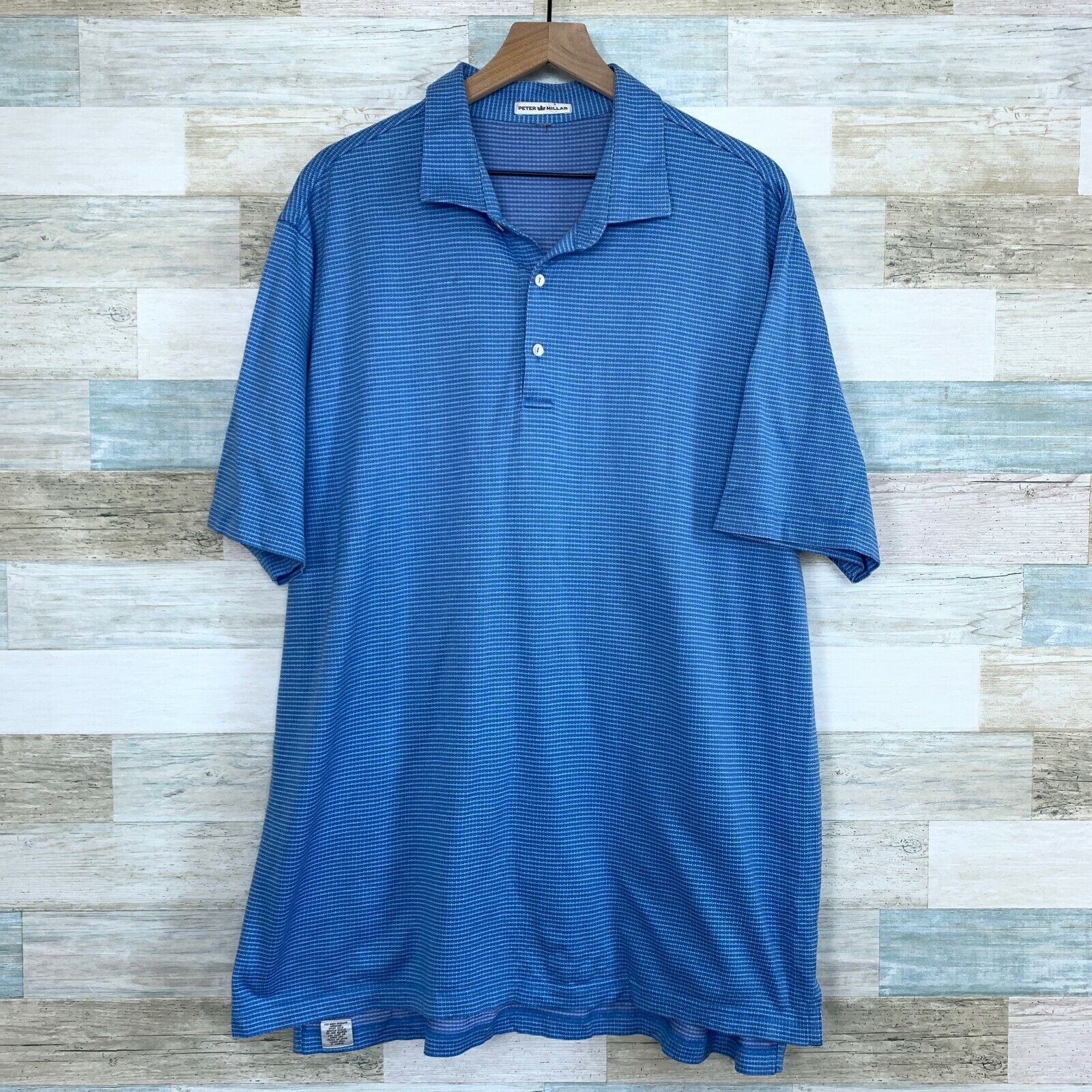 Peter Millar Peter Millar Soft Touch Polo Shirt Blue Casual Golf Mens XL Size US XL / EU 56 / 4 - 1 Thumbnail