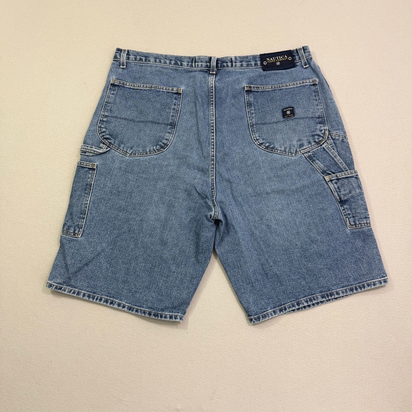 Nautica Vintage Nautica Jean Shorts 42 Blue 12" Inseam Carpenter Size US 42 / EU 58 - 1 Thumbnail
