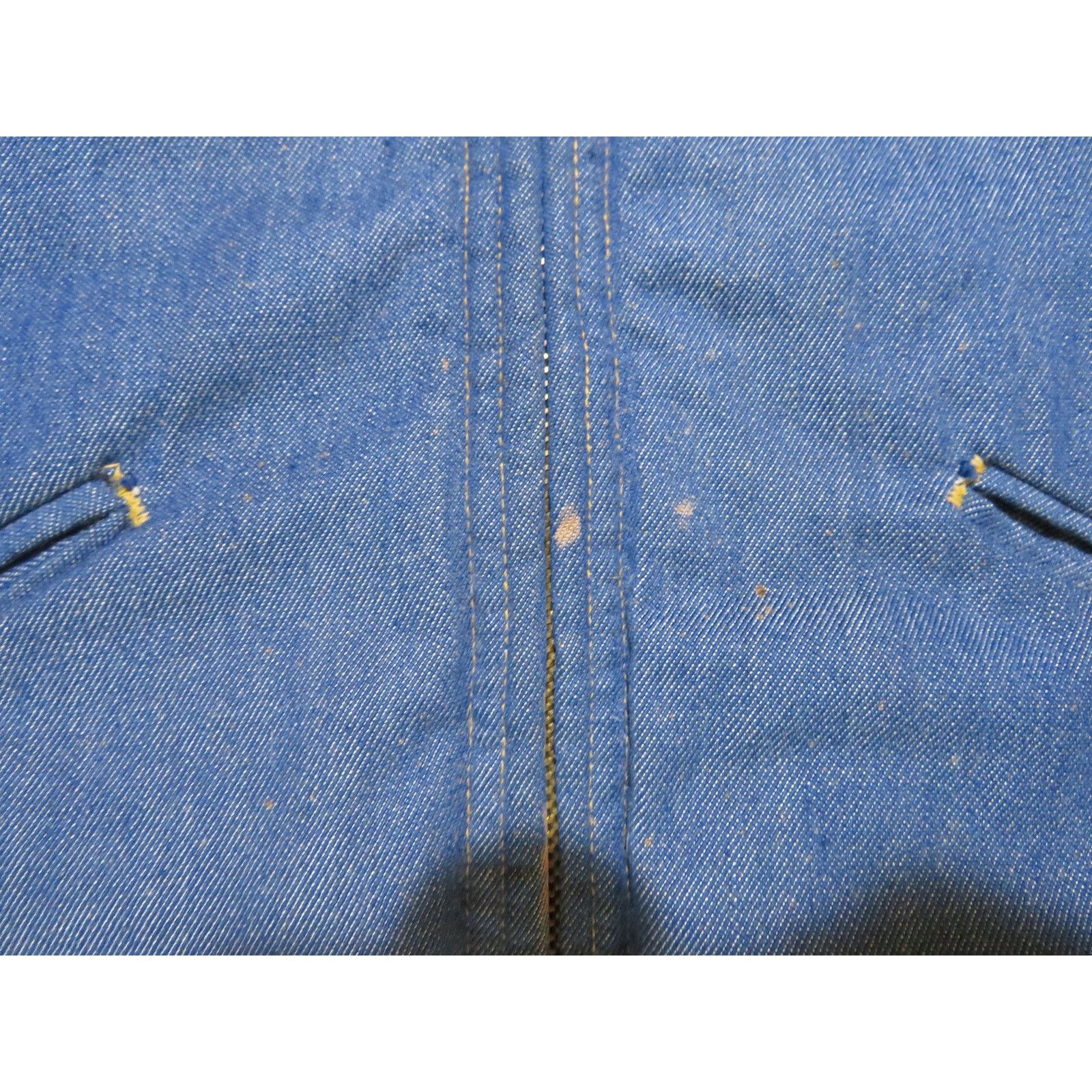 Other Workrite Quilt-Lined Denim Vest Blue Denim Zip Up Sz M 1970s Size US M / EU 48-50 / 2 - 7 Thumbnail