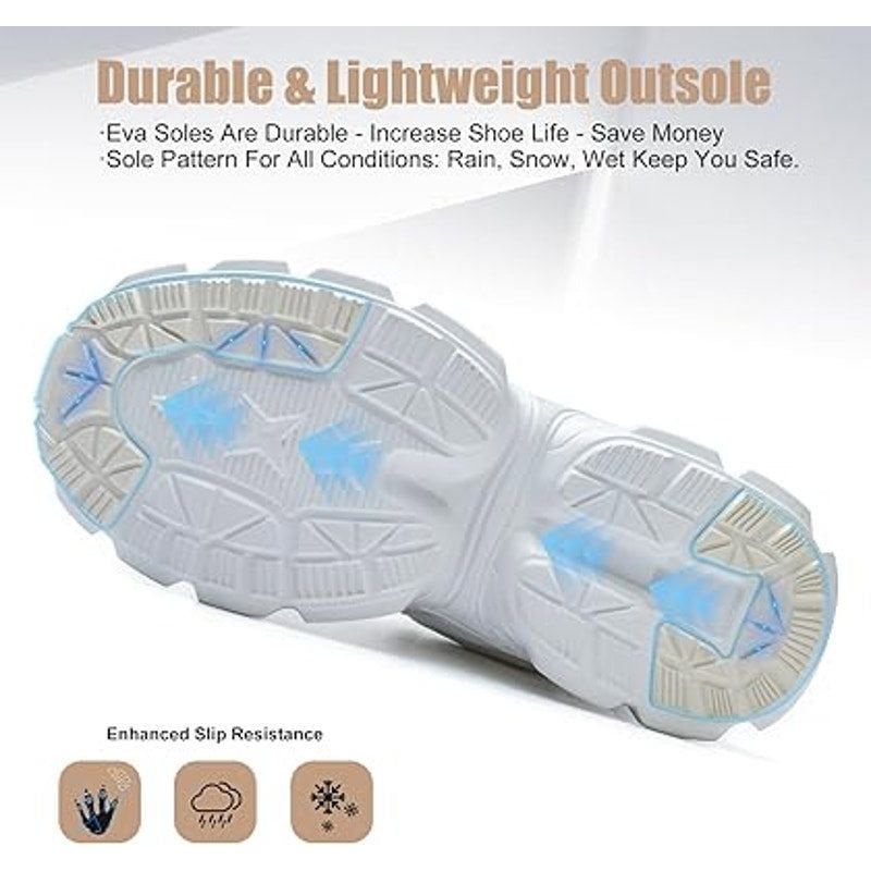 Other Umburlly Women's Size 11 White Steel Toe Non-Slip Sneakers Size US 11 / IT 41 - 4 Thumbnail