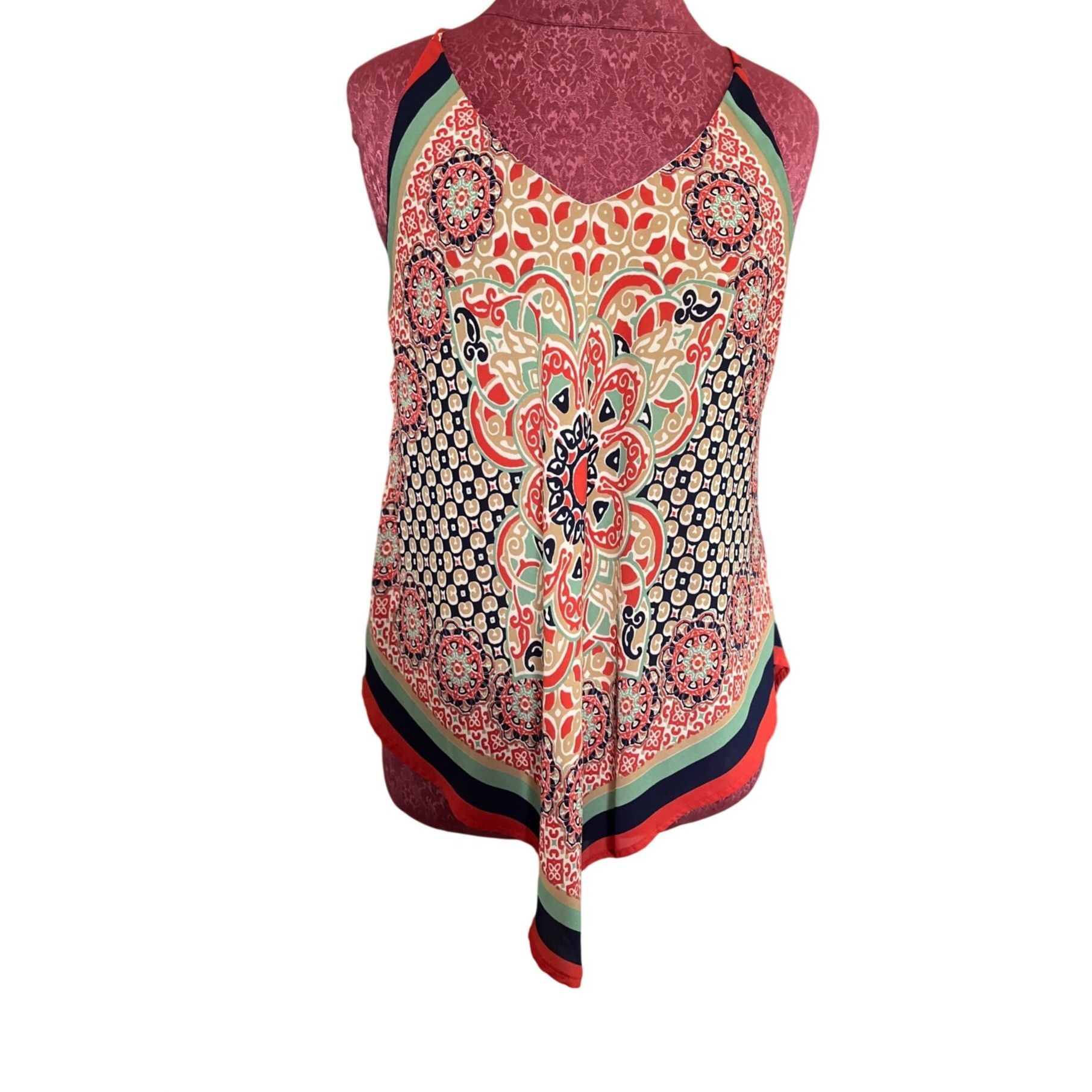 Other HeartSoul Womens XL Floral Geometric Print Sleeveless Handke Size XL / US 12-14 / IT 48-50 - 1 Thumbnail