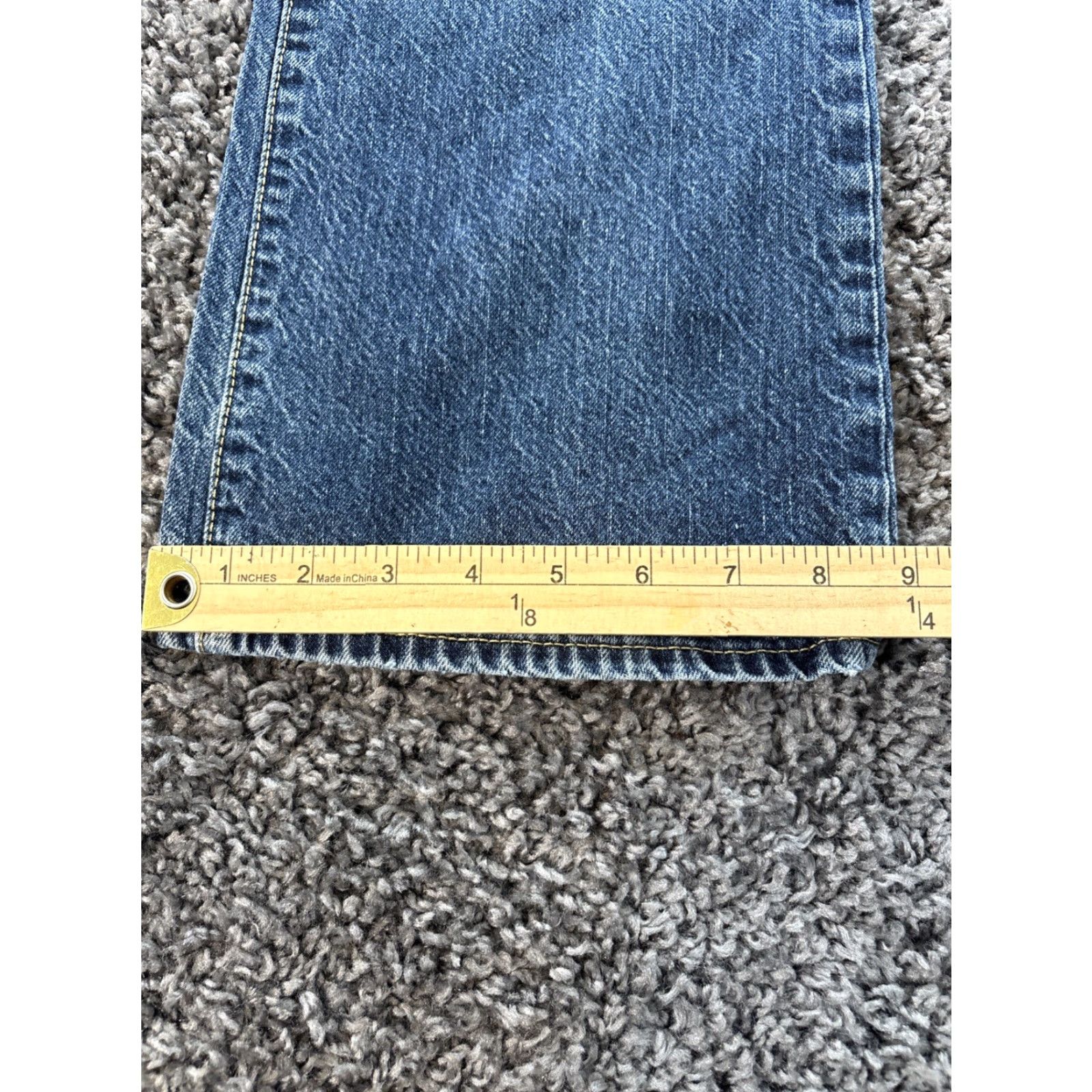 Old Navy Old Navy Jeans Mens 34x29 Distressed Bootcut Mid Wash Blue USA 90s Y2K Grunge Work Mens Jeans Size US 34 / EU 50 - 3 Thumbnail