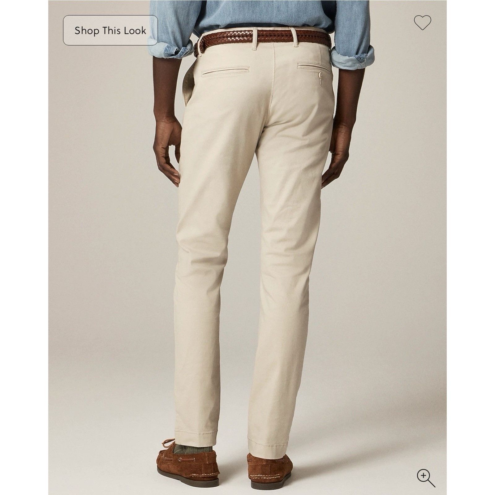 J.Crew J.Crew Mens 484 Slim-fit Stretch Chino Weathered Pant 31/32 Size US 31 - 2 Thumbnail
