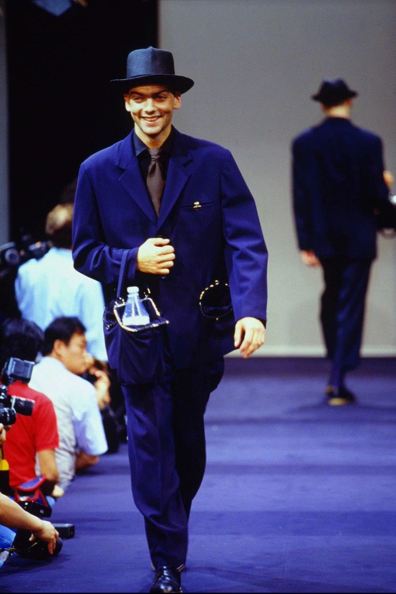 Yohji Yamamoto Yohji Yamamoto size m 91s gold pocket blazer 2505-Nextarro Size 38S - 3 Thumbnail