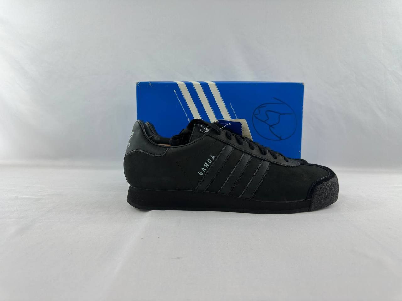 Adidas Vintage Adidas Samoa Nubuck Shoes 2004 Black 679706 Size US 13 / EU 46 - 1 Thumbnail