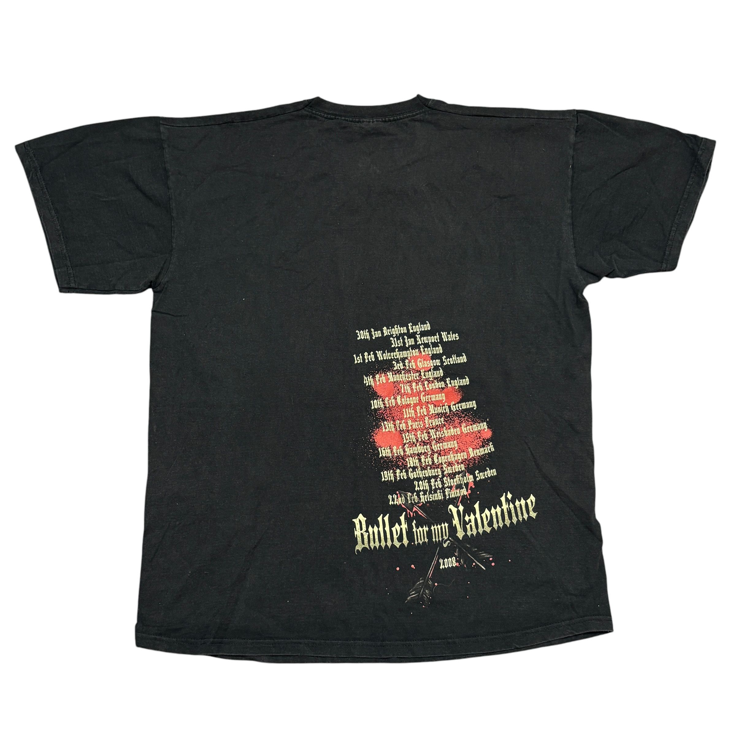 Band Tees Vintage Bullet For My Valentine Shirt Y2K Metalcore Band Tee Size US L / EU 52-54 / 3 - 2 Thumbnail