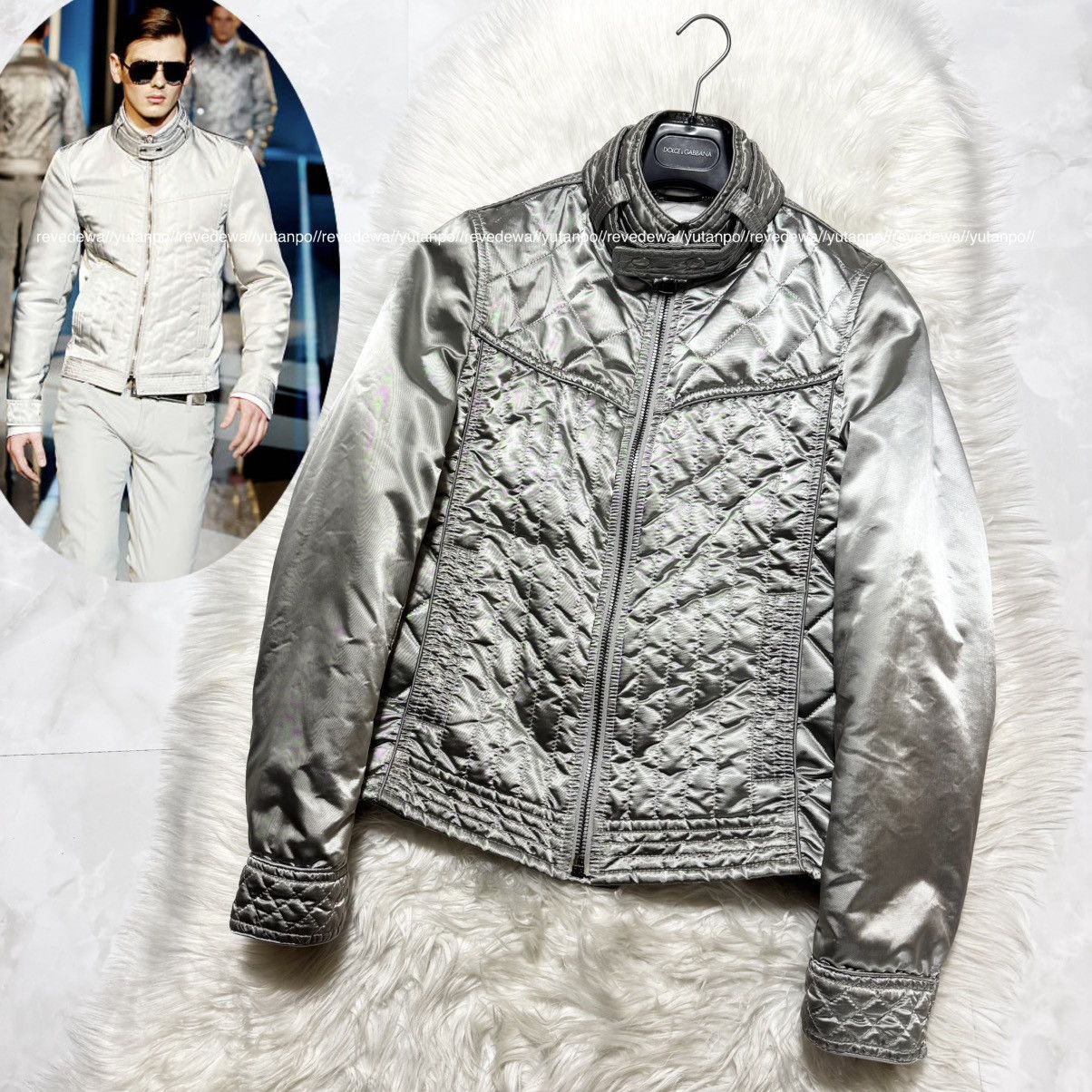 Dolce & Gabbana Authentic, Dolce & Gabbana Runway Quilted Zip-Up Jacket 46 Size US S / EU 44-46 / 1 - 1 Thumbnail