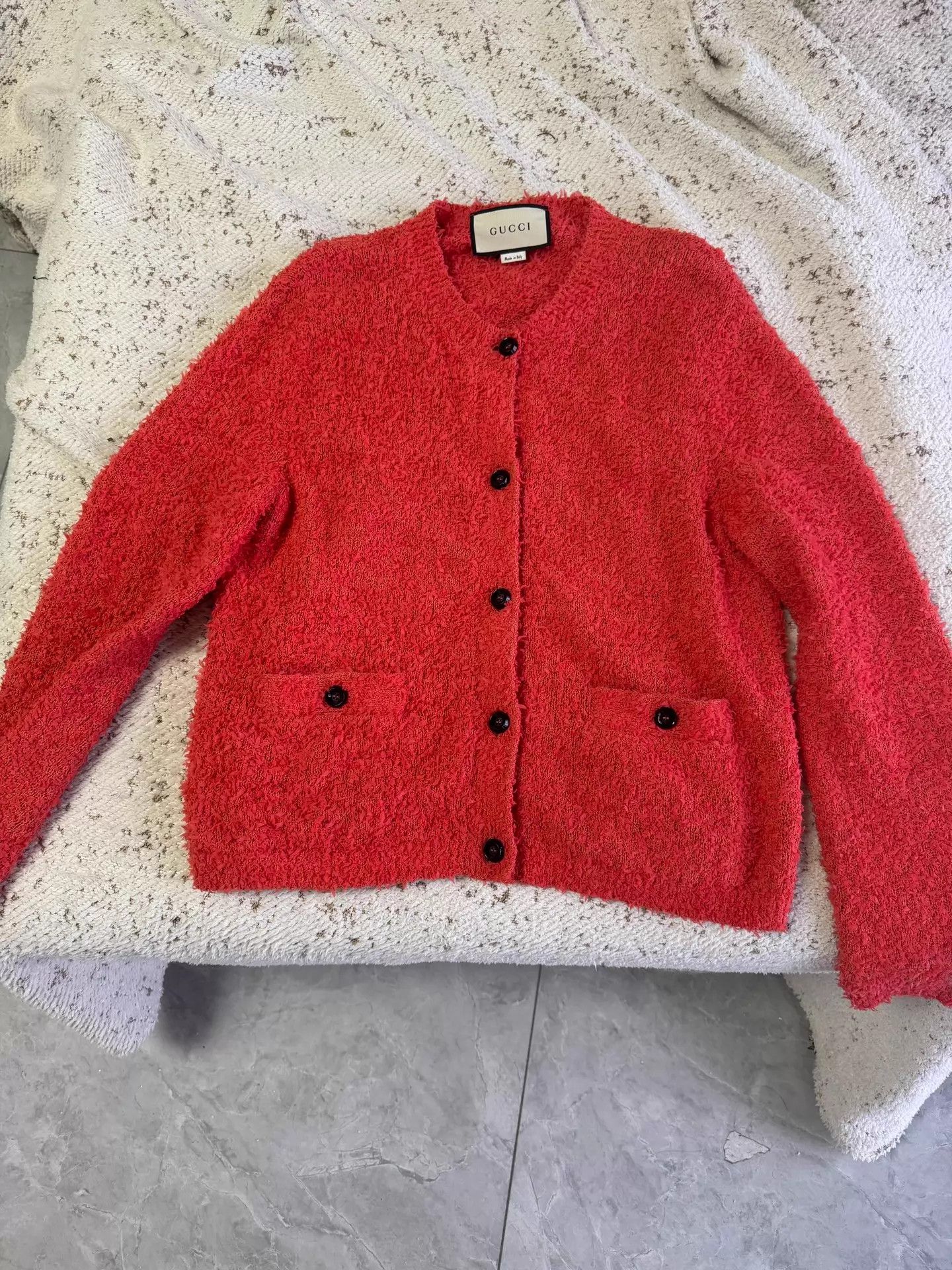 Gucci Gucci Tangerine Cardigan L Size L / US 10 / IT 46 - 1 Thumbnail