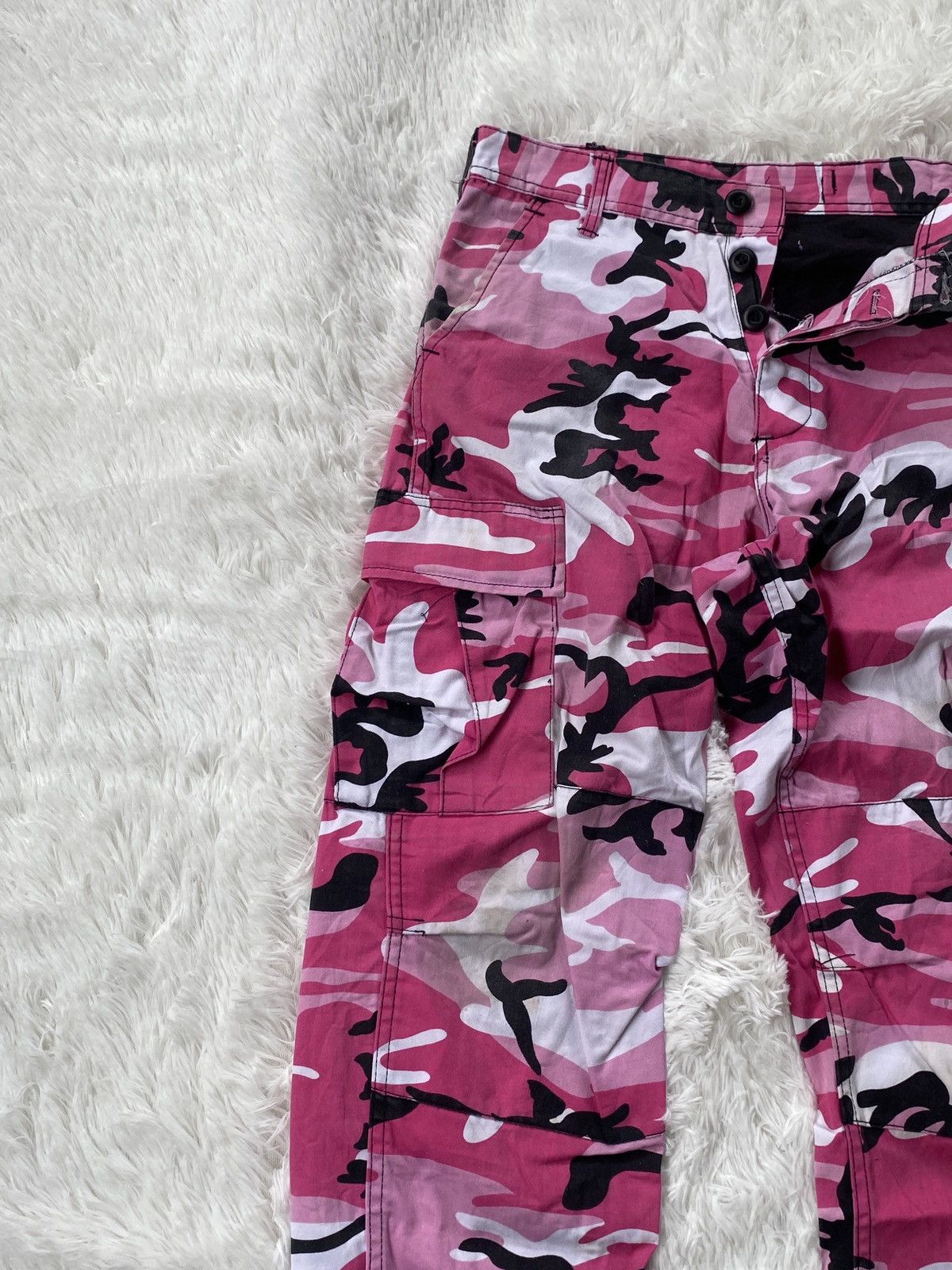 Rothco OFFER 🔥ROTHCO Pink Camouflage Paratrooper Cargo Pants Size US 29 - 3 Thumbnail