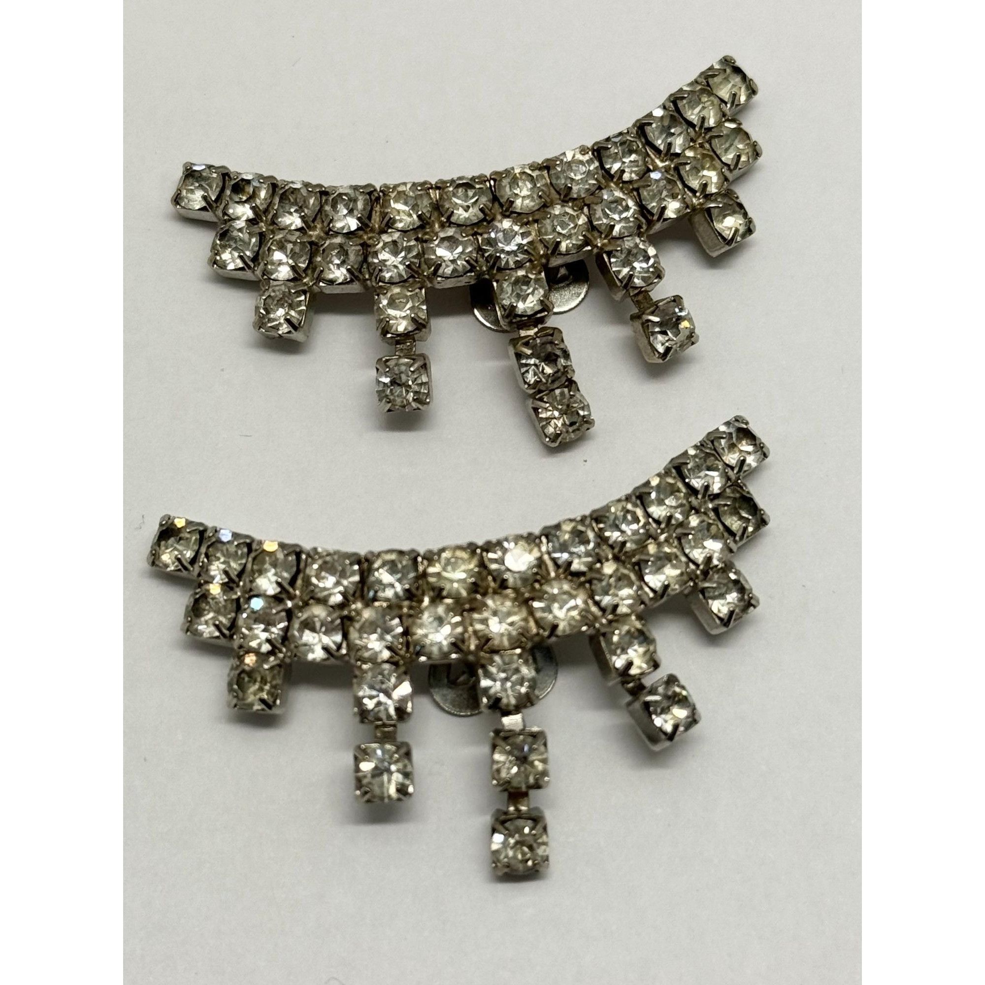 Vintage Vintage rhinestone dress shoe clips Size ONE SIZE - 3 Thumbnail