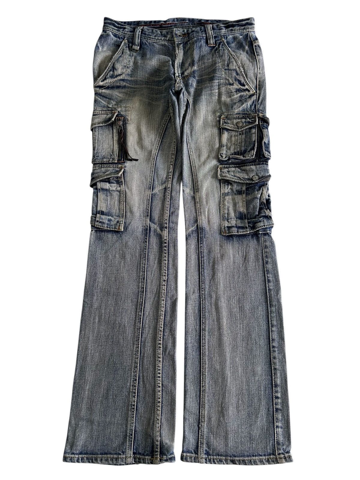 Nicole Club × Vintage NICOLE CLUB FOR MEN Japanese Pocket Utility Cargo Jeans Size US 30 / EU 46 - 3 Thumbnail
