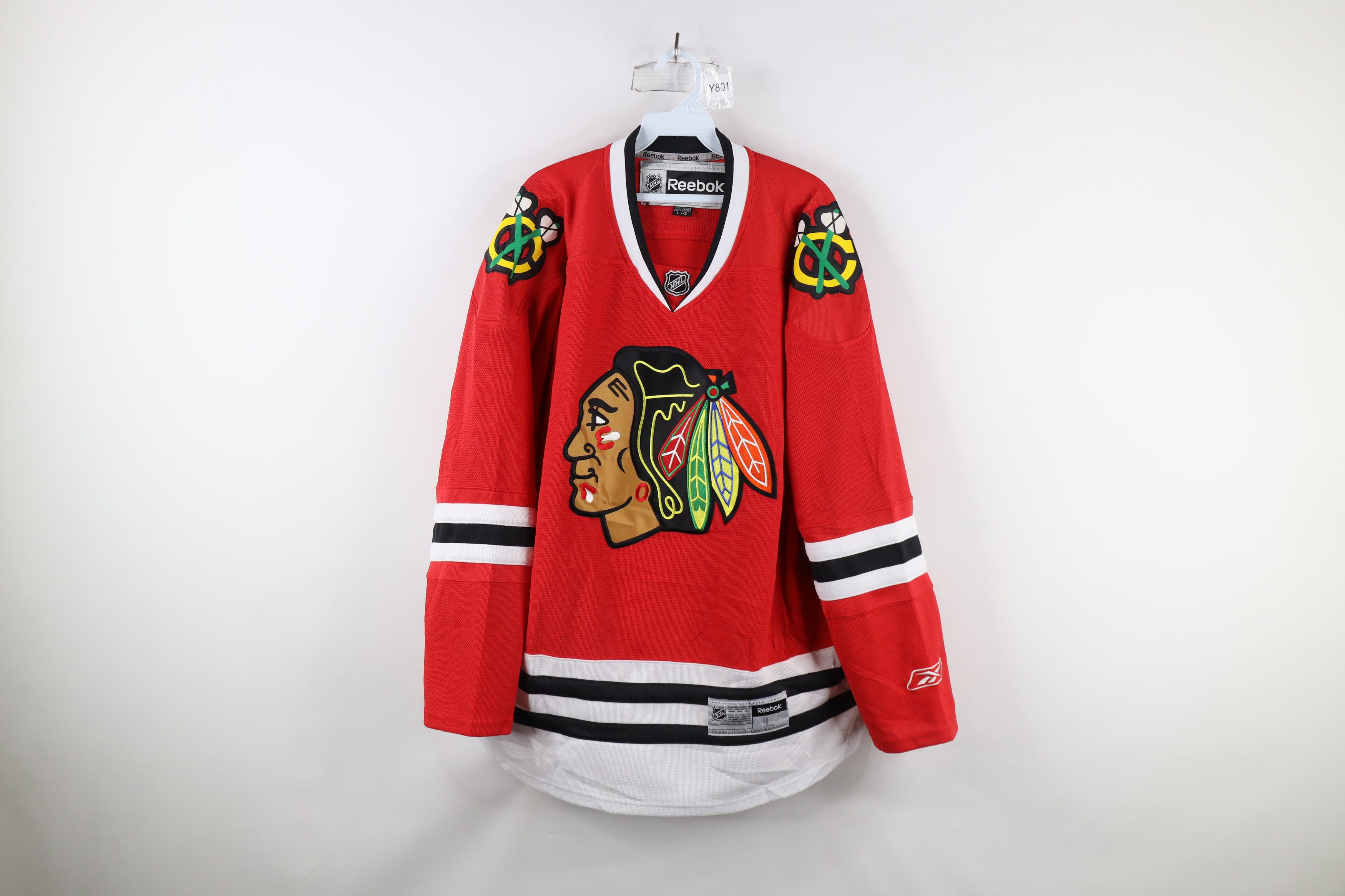 Reebok × Vintage Vintage Reebok Chicago Blackhawks Hockey Jersey Stitched Size US L / EU 52-54 / 3 - 1 Thumbnail