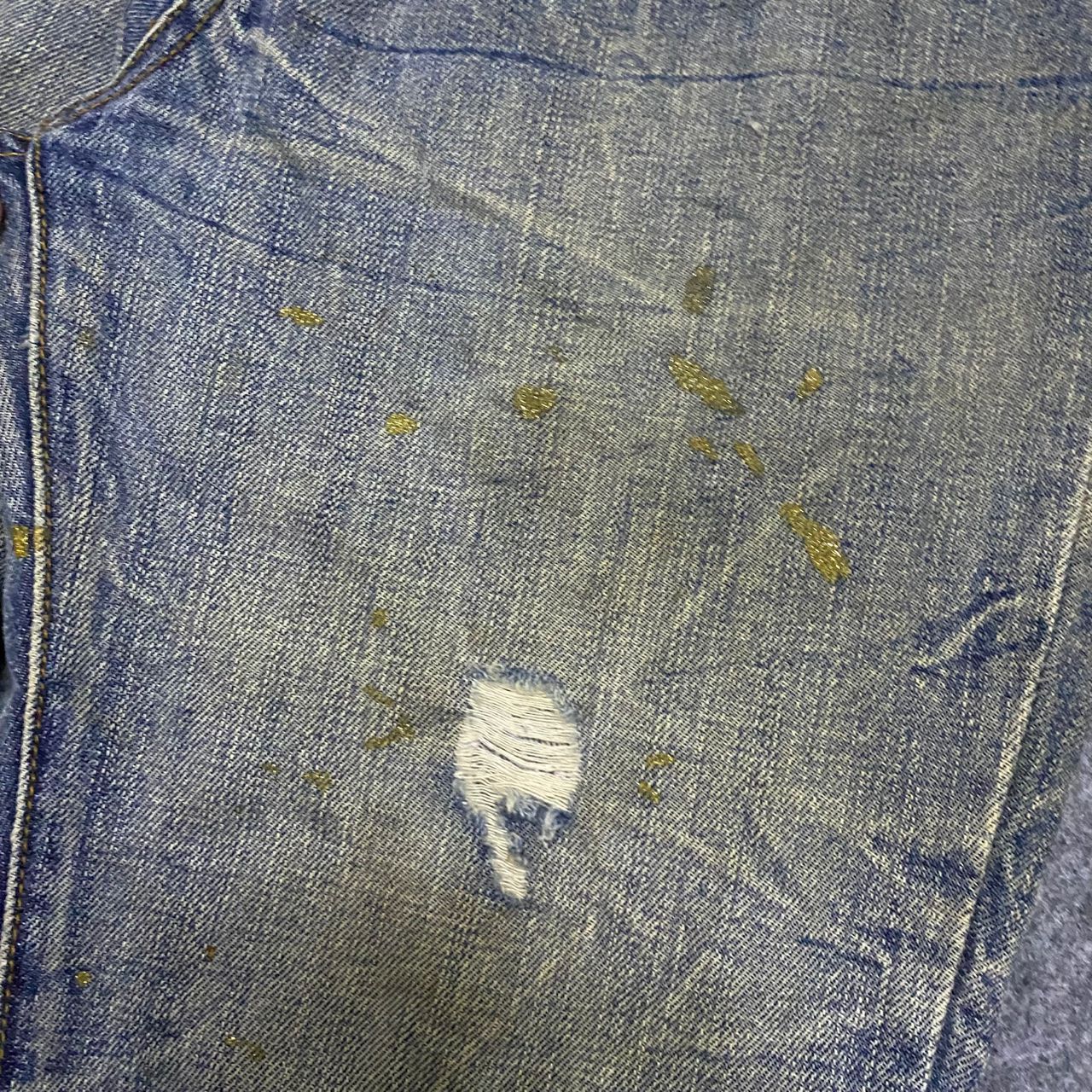 Japanese Brand 💥Flare💥Vintage Agate Label Punk Distressed Denim Size 32" / US 10 / IT 46 - 11 Thumbnail