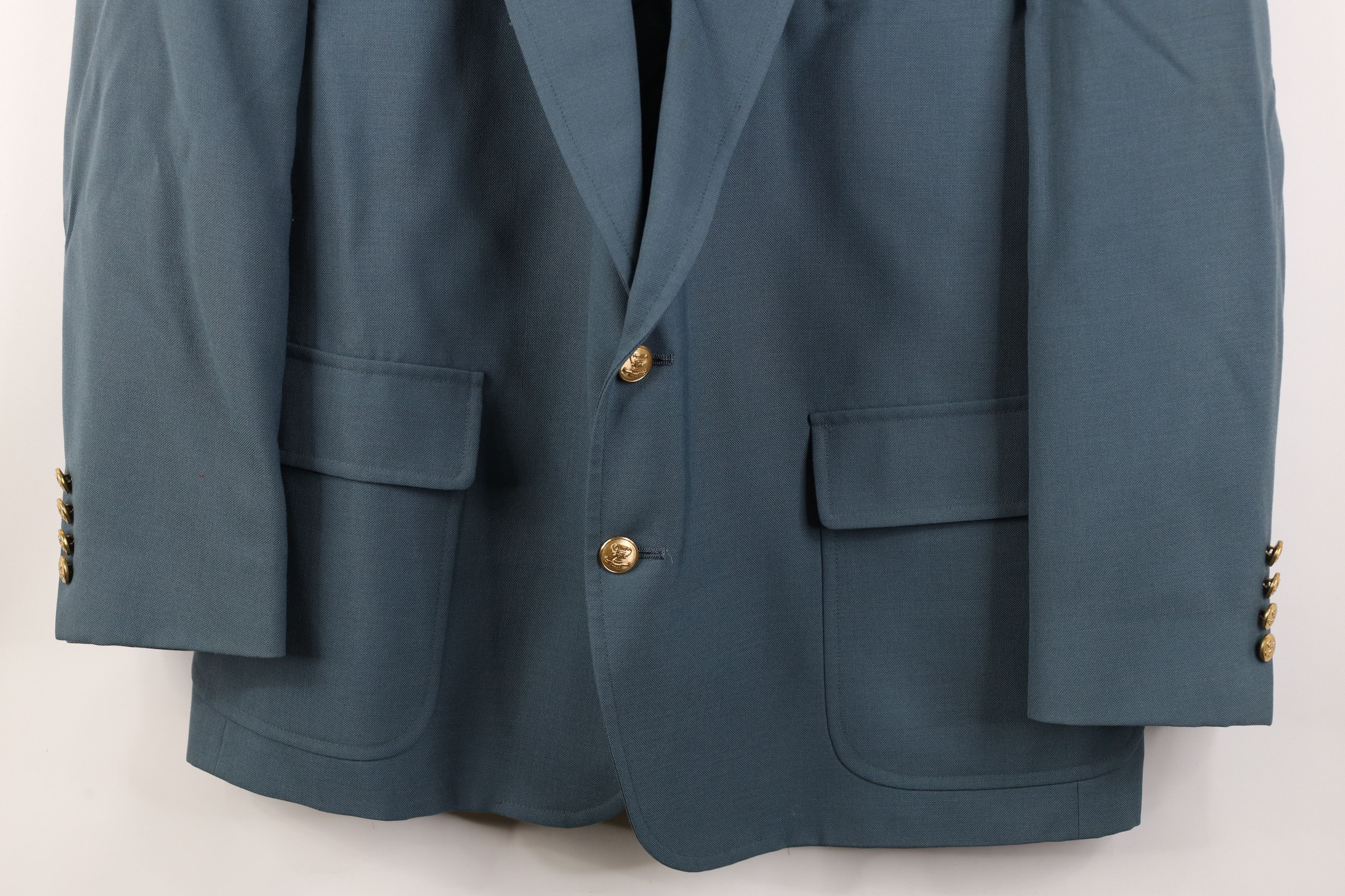 Vintage Vintage 70s Palm Beach Wool Suit Coat Blazer Jacket Blue USA Size US XXL / EU 58 / 5 - 3 Thumbnail