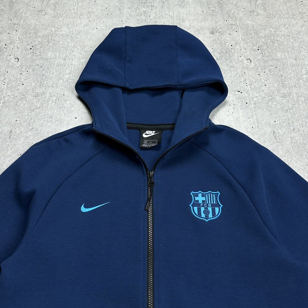 Nike Nike Tech Fleece FC Barcelona Zip Up Hoodie Sweatshirt Size US M / EU 48-50 / 2 - 6 Thumbnail