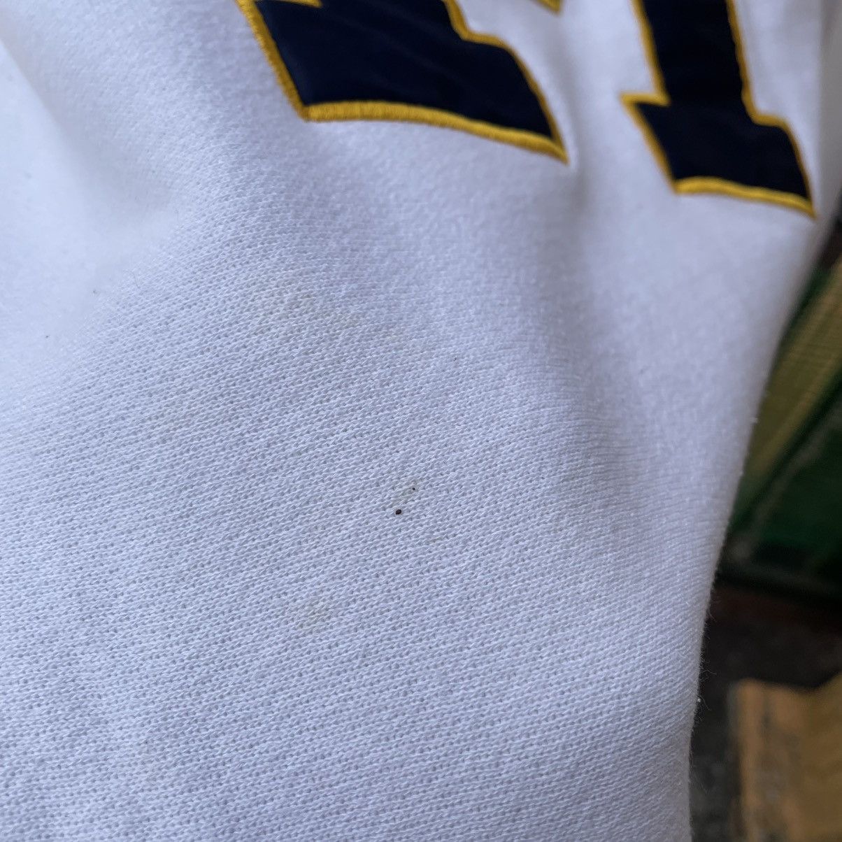 Vintage 🔥Vintage 80s Michigan Embroidered Spellout Jumper Sweatshirt Size US M / EU 48-50 / 2 - 10 Thumbnail