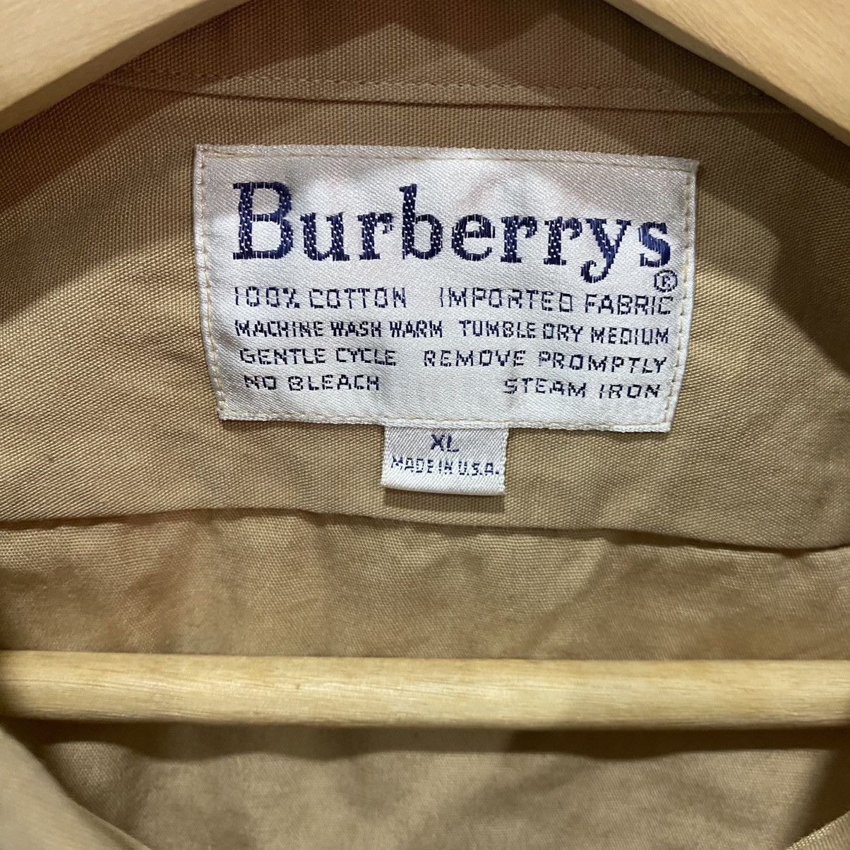 Burberry Vintage Burberrys Khaki Military Safari Work Shirt Epaulets Size US XL / EU 56 / 4 - 17 Thumbnail