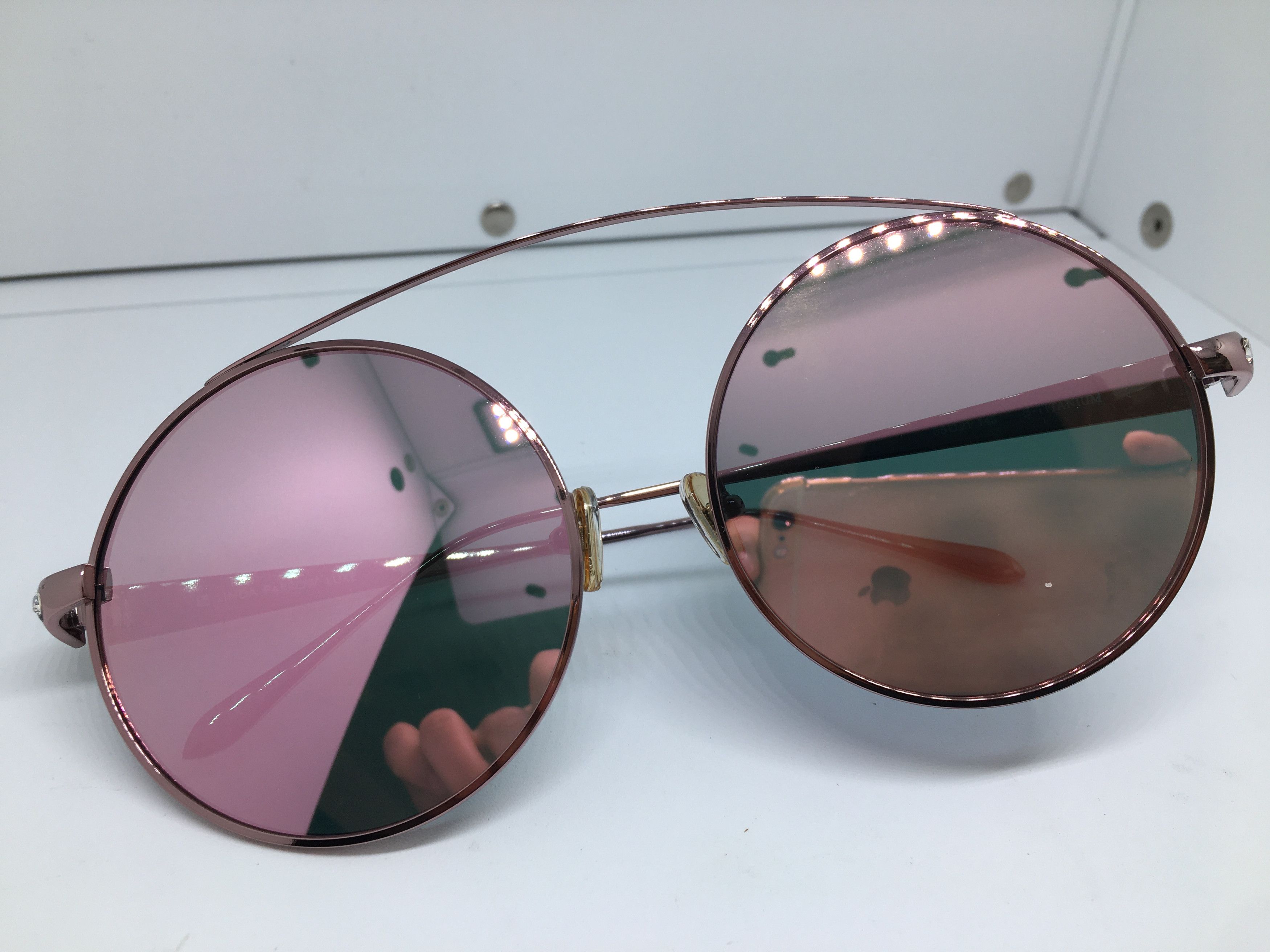 Linda Farrow Linda Farrow Titanium Round Sunglasses Frame Size ONE SIZE - 8 Thumbnail