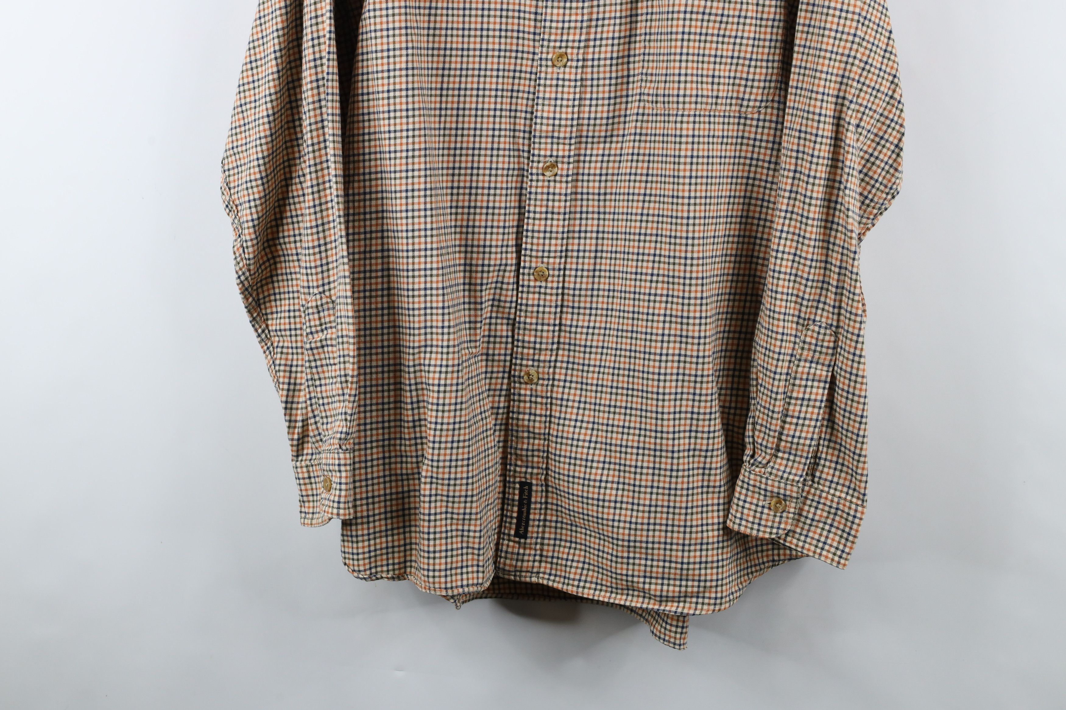 Abercrombie & Fitch × Vintage Vintage 90s Abercrombie & Fitch Collared Button Down Shirt Size US L / EU 52-54 / 3 - 3 Thumbnail