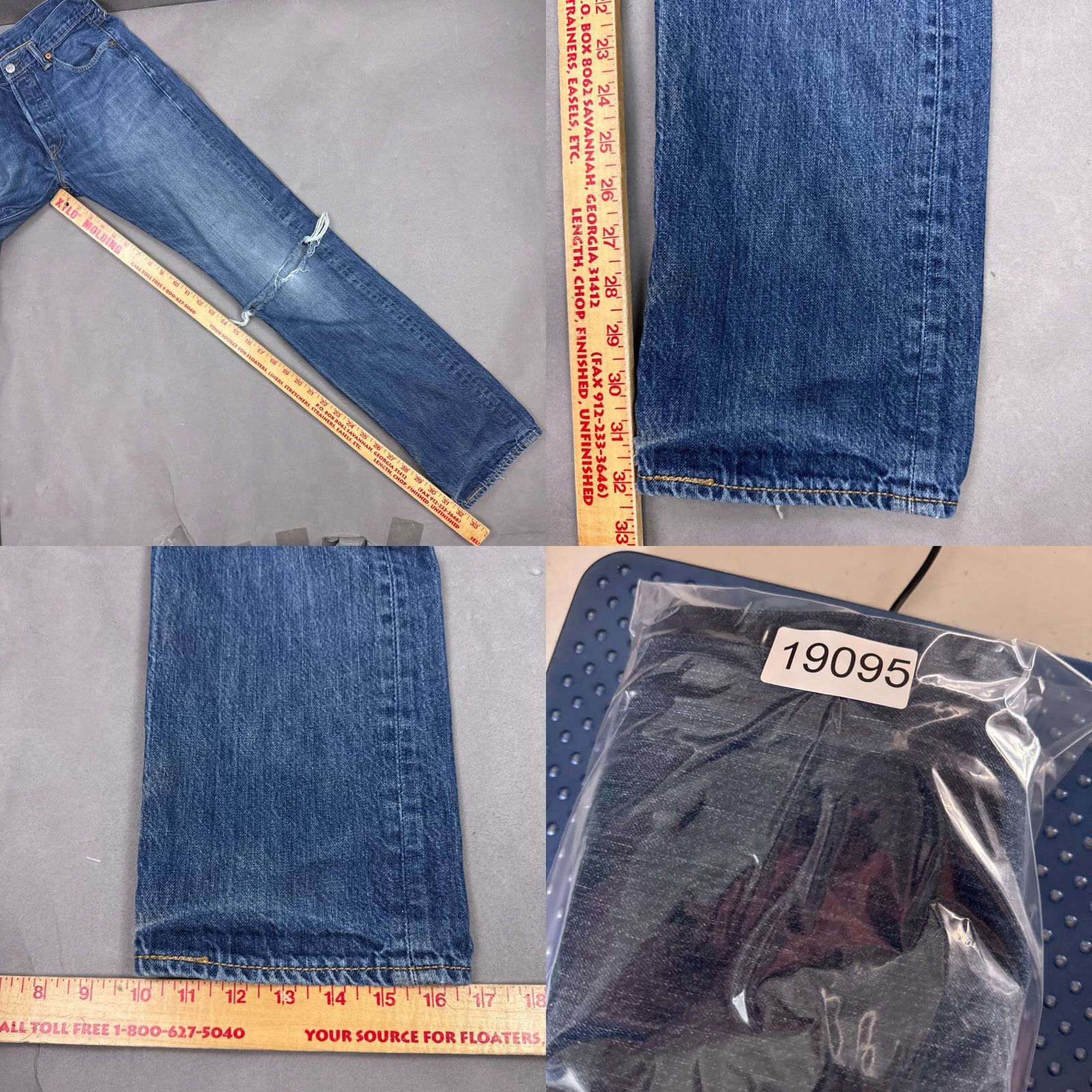 Levi's Levi's 501 Jeans Men 30x32 Blue Denim Work Button Fly Vintage No (Tag30x34) Size US 30 / EU 46 - 10 Thumbnail