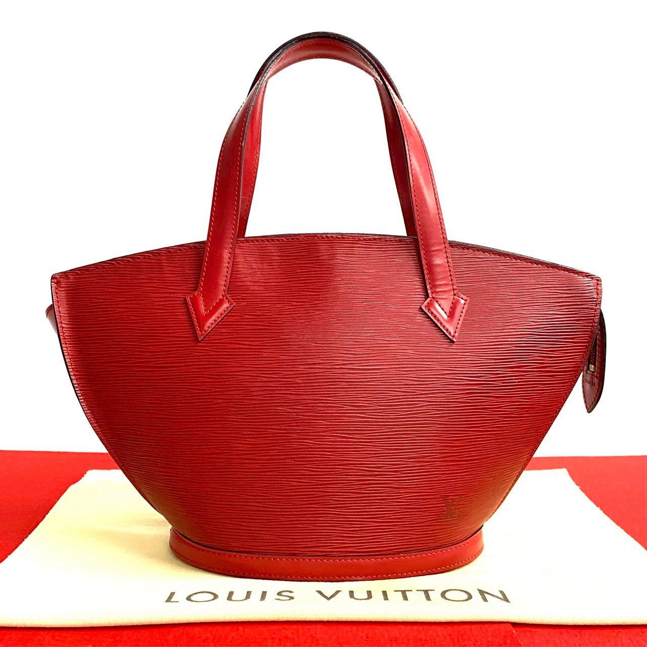 Louis Vuitton Louis Vuitton Handbag Red Leather Size ONE SIZE - 1 Thumbnail