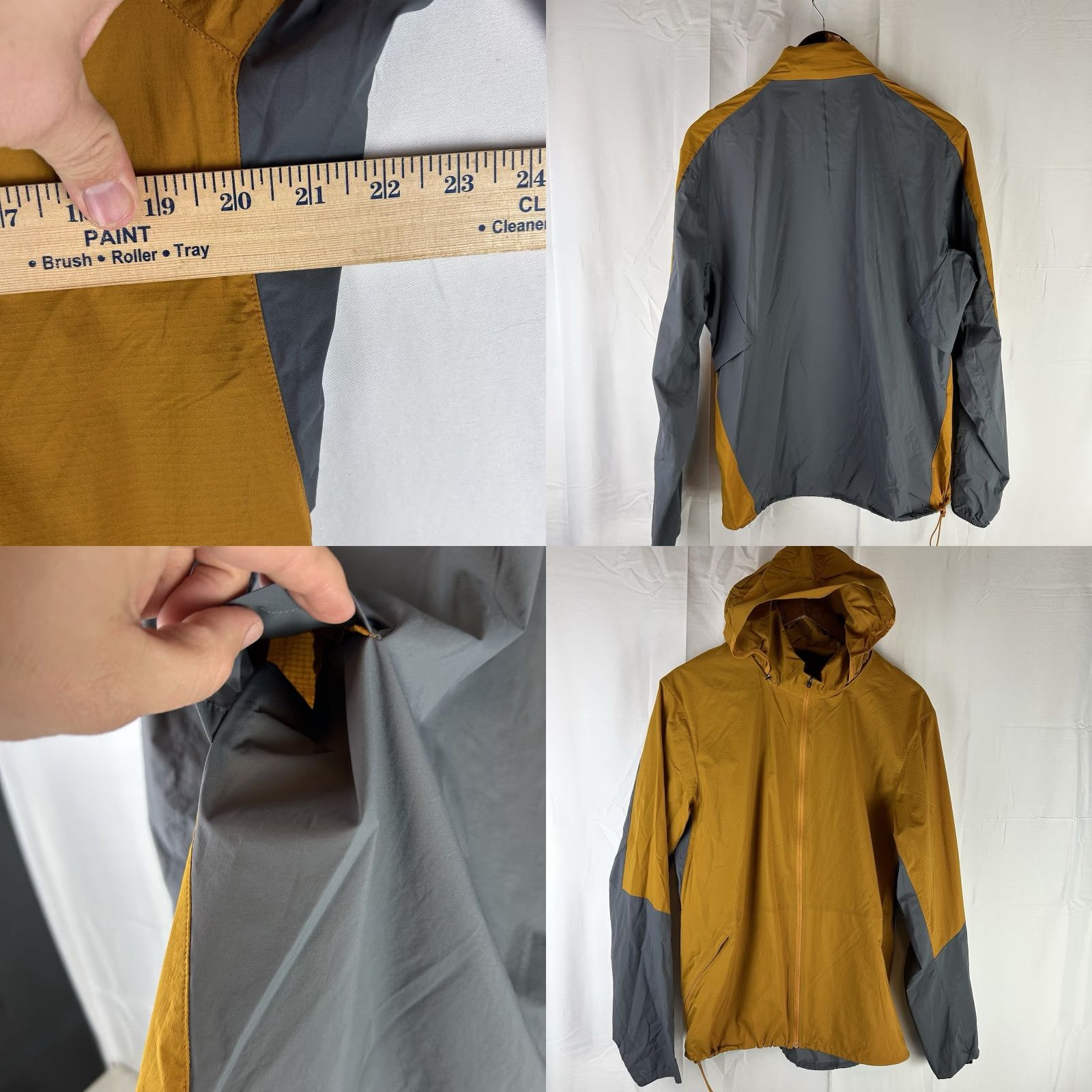 Lululemon Lululemon Jacket Active Men’s Large Mustard/Gray Lightweight Hoodie Packable/Lightweight FSGD/ANCH LM4686S Size US L / EU 52-54 / 3 - 8 Thumbnail
