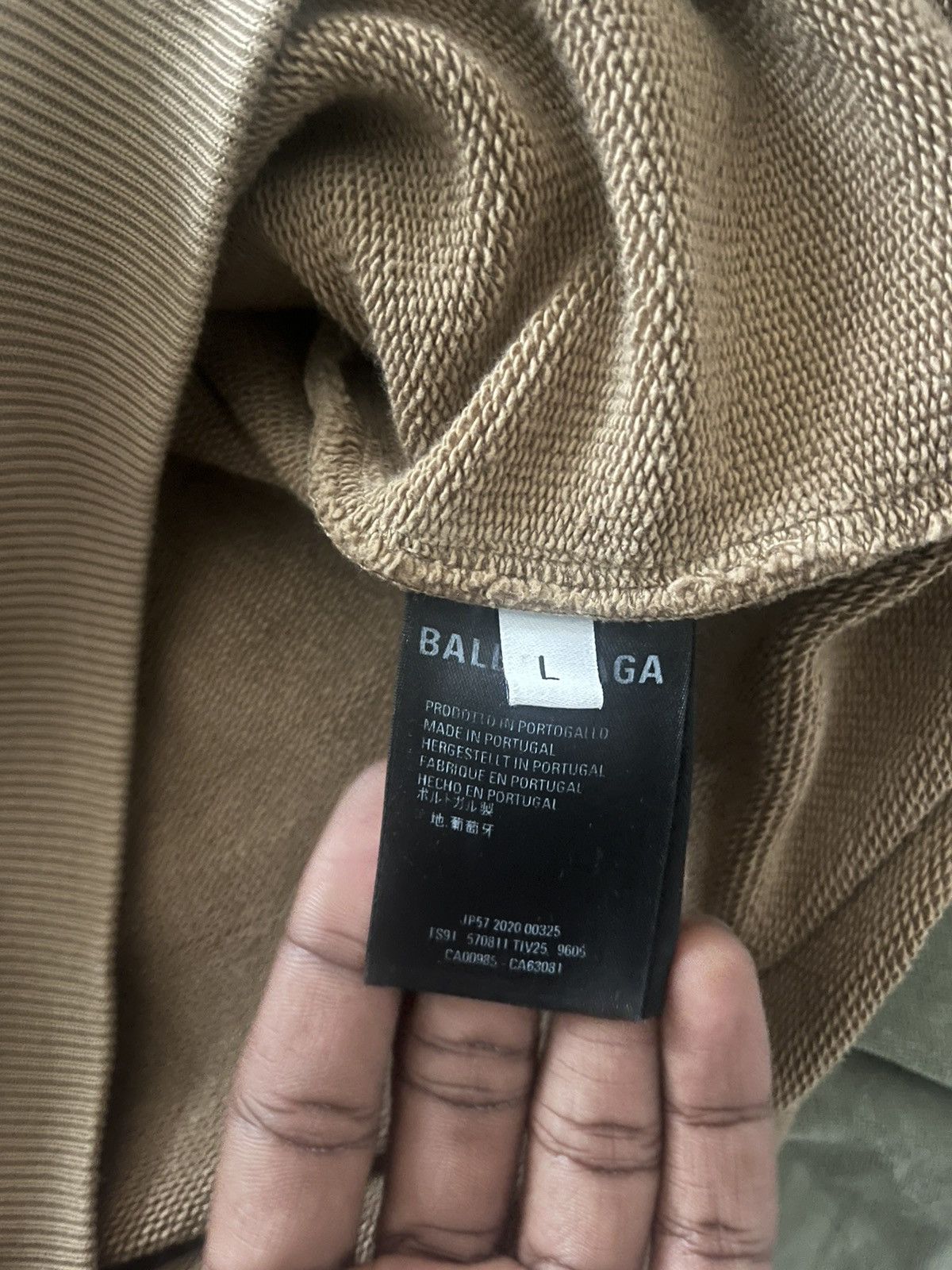 Balenciaga Tan Laurel BB Logo Hoodie Size US L / EU 52-54 / 3 - 4 Thumbnail