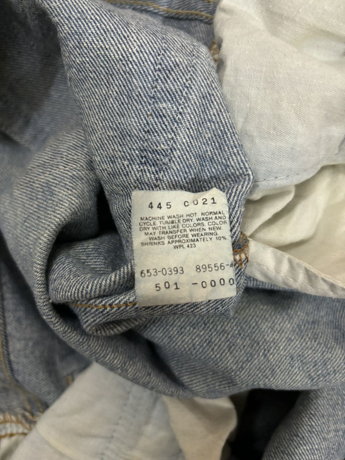 Levi's Vintage 90 Levis 501 Straight Leg Distressed Grunge Jeans Size US 31 - 23 Thumbnail