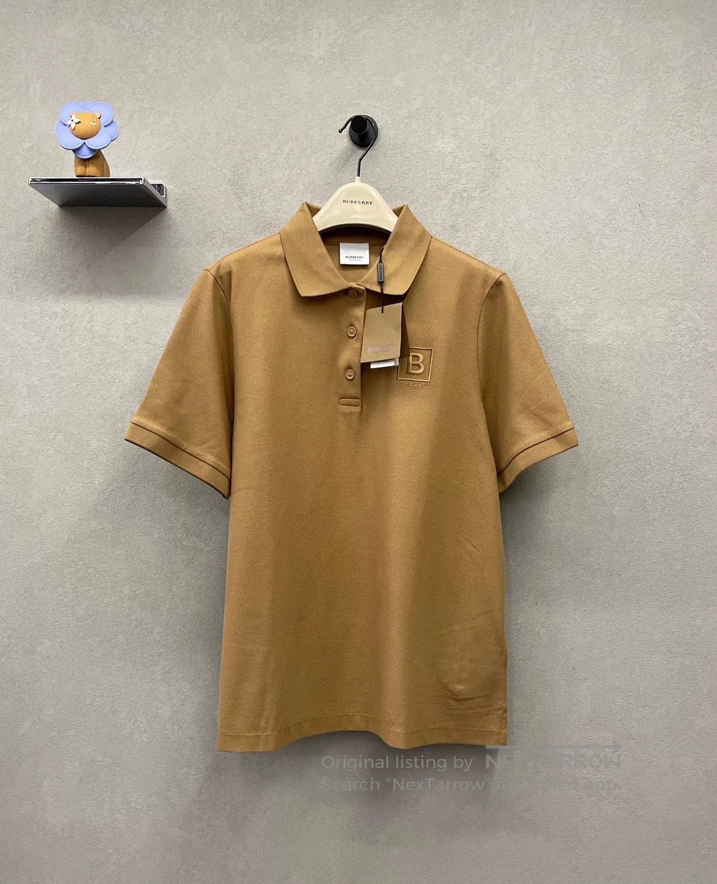 Burberry Burberry Coffee Color Short Sleeve Polo Shirt. Size US XL / EU 56 / 4 - 1 Thumbnail