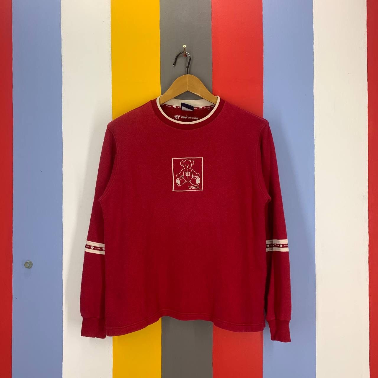 Wilson WILSON BEAR LADIES Crew Neck Sweatshirt #2486/J Size M / US 6-8 / IT 42-44 - 1 Thumbnail