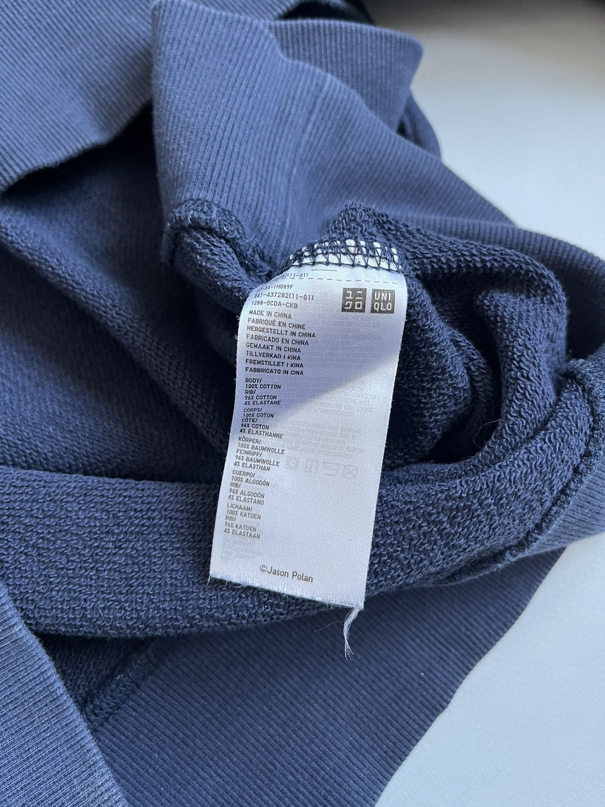 Designer × Uniqlo Uniqlo x Jason Polan Navy Crewneck Printed Sweatshirt Size US XL / EU 56 / 4 - 14 Thumbnail