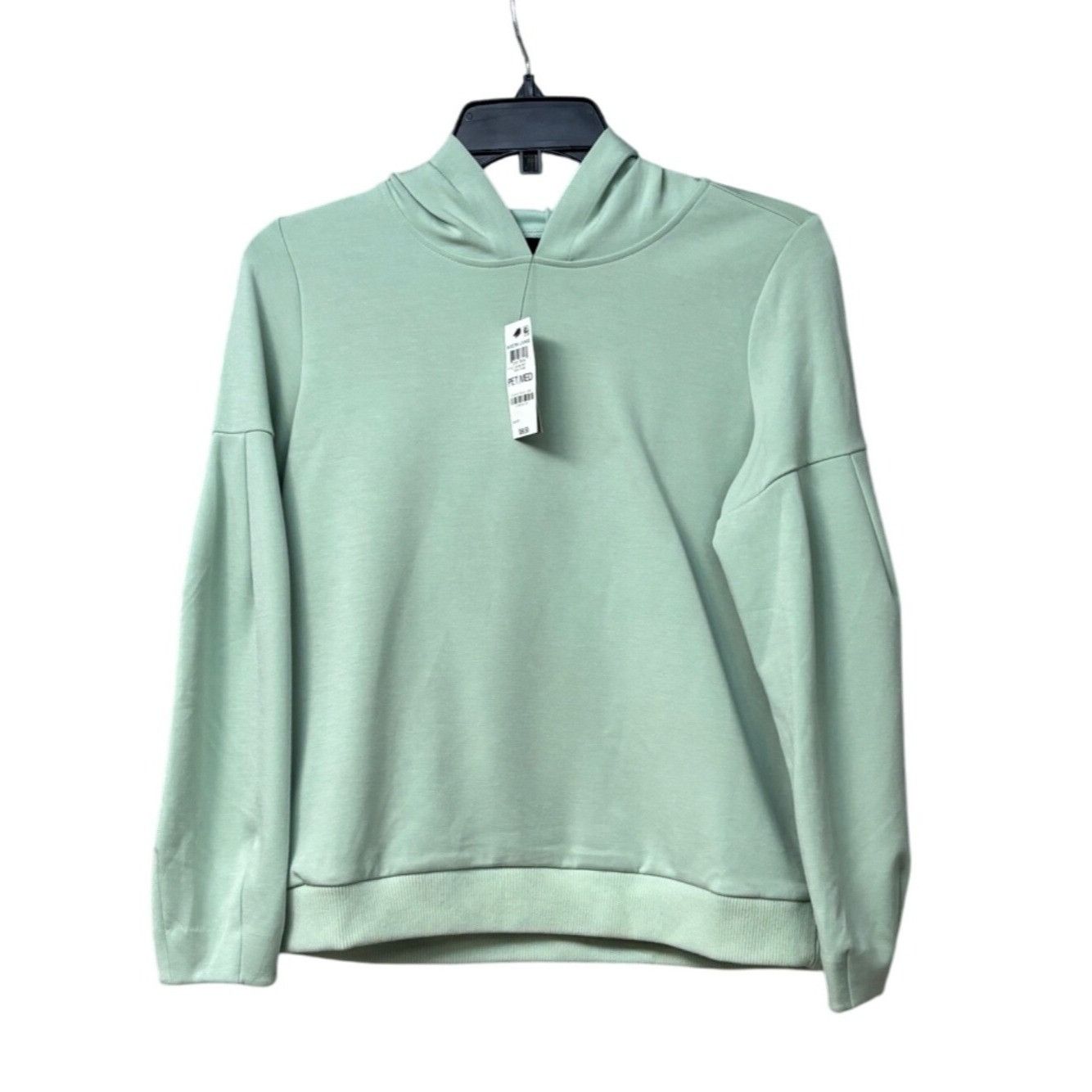 Alfani Alfani Petite Scuba Balloon-Sleeve Hoodie, Aqua Foam, Sz. Size ONE SIZE - 5 Thumbnail