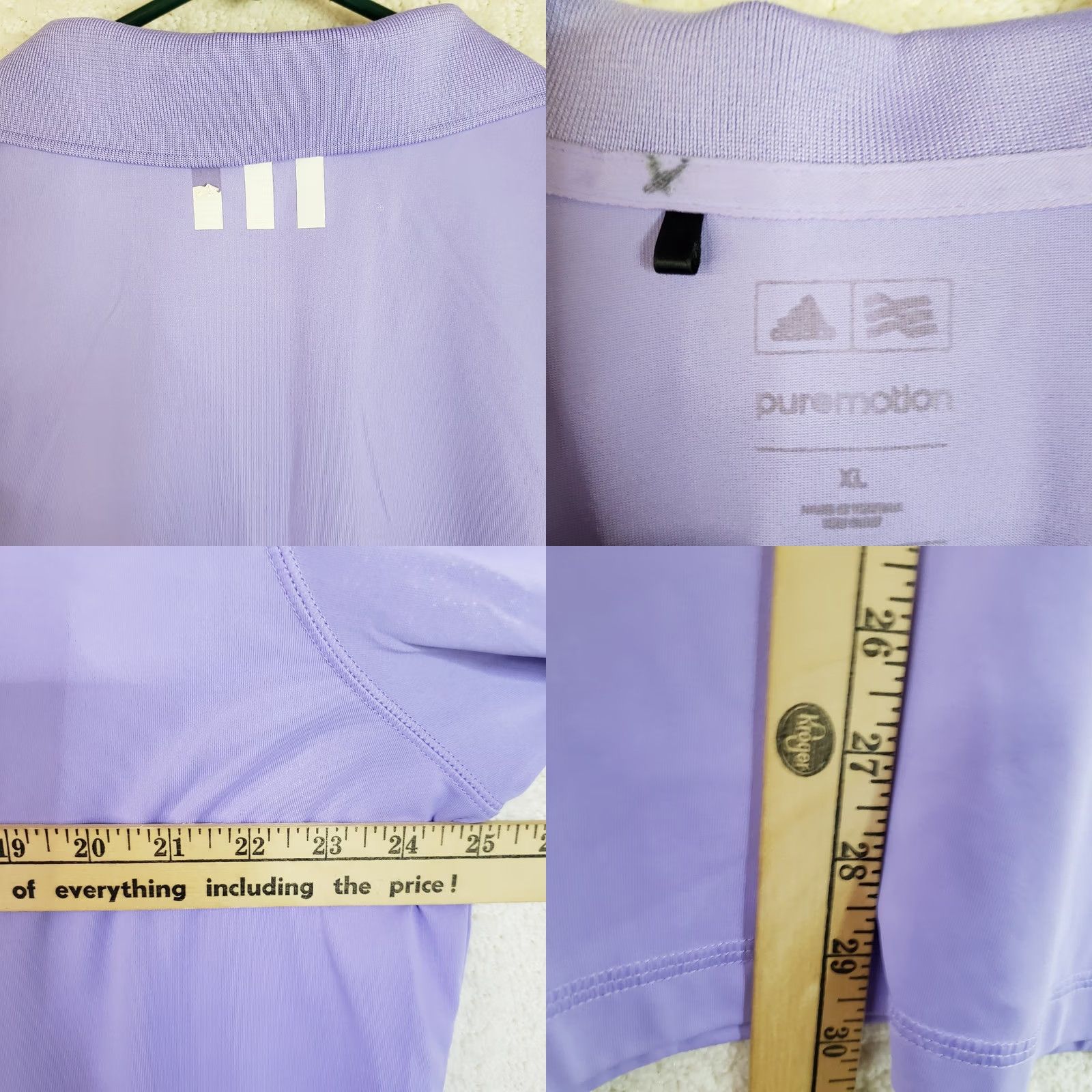 Adidas Adidas Puremotion Polo Shirt Mens XL Lavender Purple Short Sleeve Golf Casual Activewear Workwear Size US XL / EU 56 / 4 - 8 Thumbnail