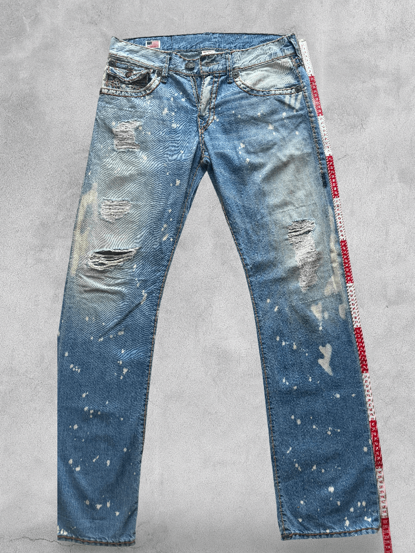 True Religion *RARE* True Religion “Ricky Super T” Stitch jeans [AZULS] Size US 32 / EU 48 - 6 Thumbnail