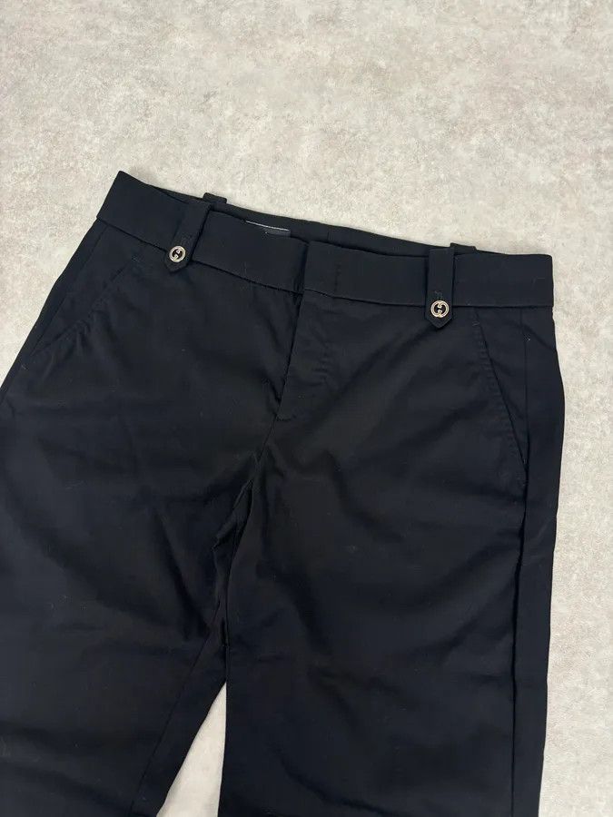 Gucci SS2006 Gucci Black Cotton Classy Pants by Frida Giannini Size 29" - 6 Thumbnail