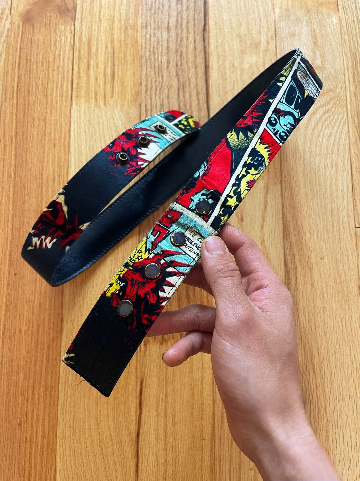 Jean Paul Gaultier SS1995 Jean Paul Gaultier ‘Comic Strip’ Belt Size 30 - 1 Thumbnail