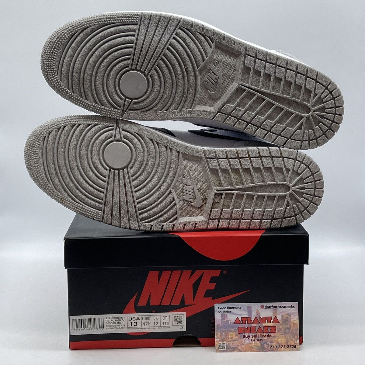 Nike Air Jordan 1 high OG stage haze Size US 13 / EU 46 - 7 Thumbnail
