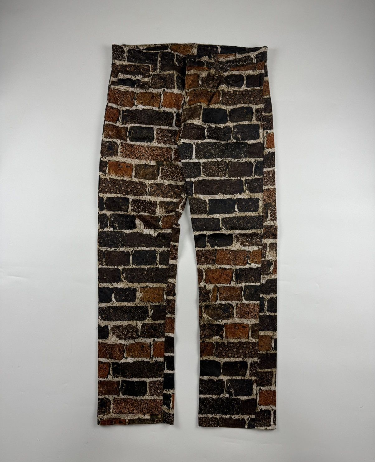 Jean Paul Gaultier Jean Paul Gaultier F/W’12 Brick Print Pants Size US 32 / EU 48 - 2 Thumbnail