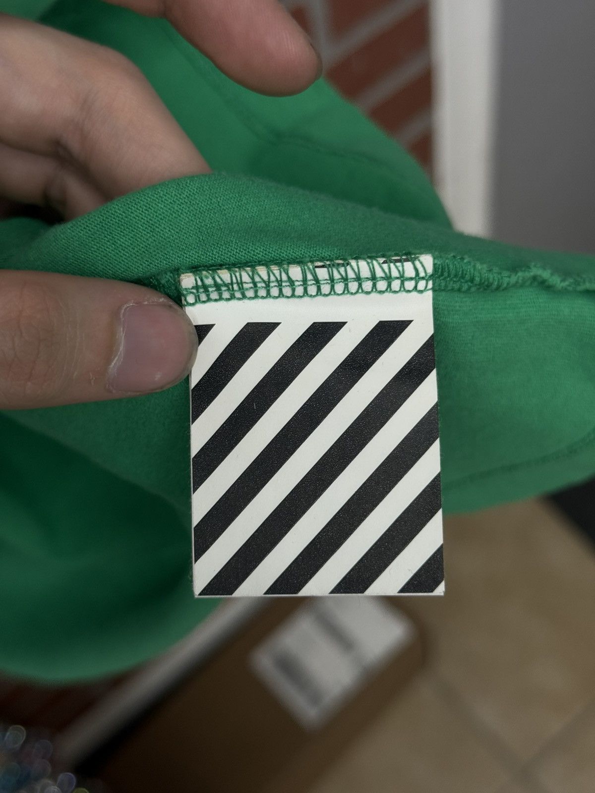 Off-White Off White Tee Shirt Size XL Green Clean Condition 🧼 Size US XL / EU 56 / 4 - 9 Thumbnail