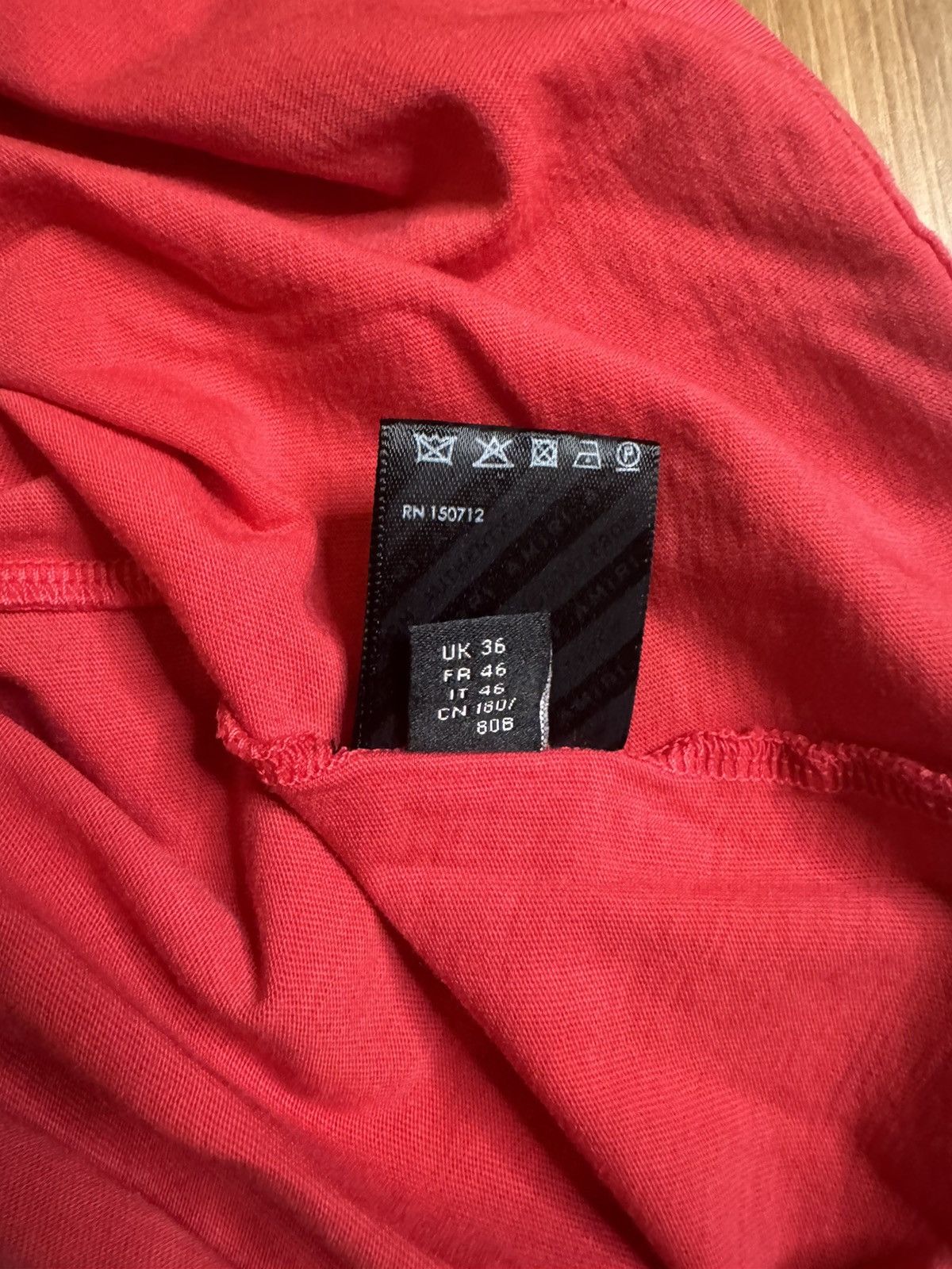 Amiri Amiri Red Collegiate Tee Size US S / EU 44-46 / 1 - 8 Thumbnail