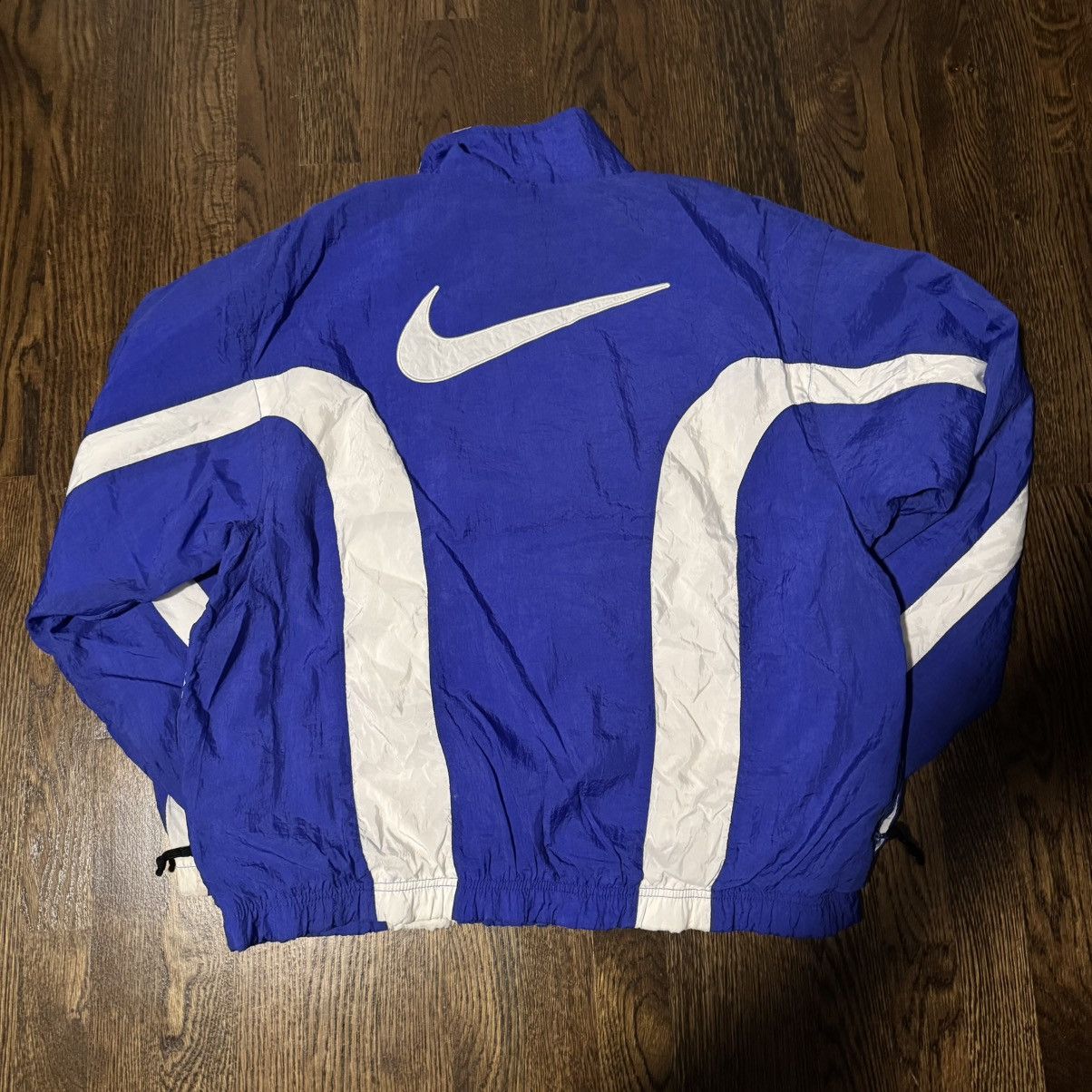 Nike Vintage Nike Blue/White Track Jacket Size US M / EU 48-50 / 2 - 4 Thumbnail