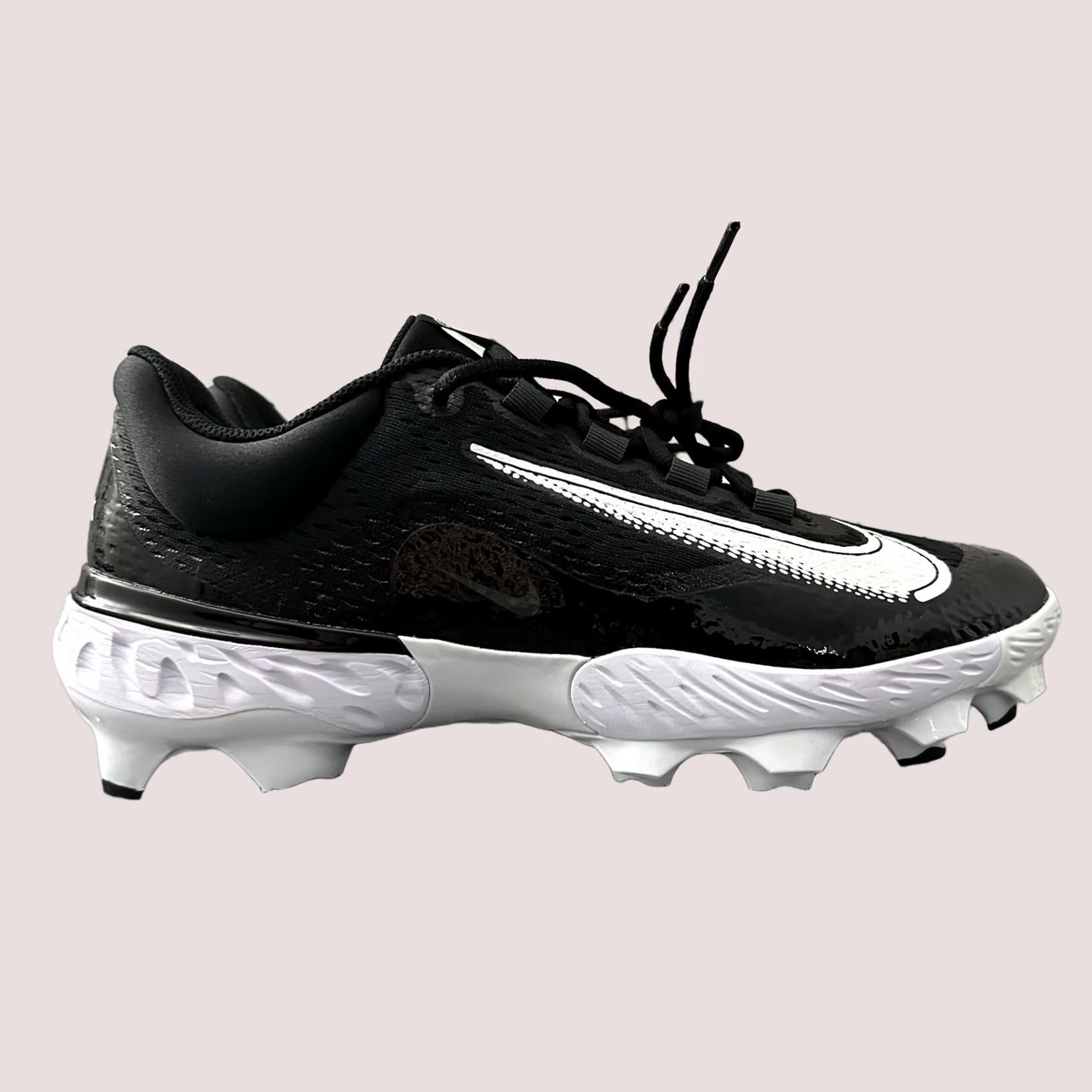 Nike Nike Alpha Huarache Elite 4 Low MCS Baseball Cleats Mens Size 12 FD6221-001 Black Nike Alpha Huarache Elite 4 Low MCS Baseball Cleats Mens 12 Black Size US 12 / EU 45 - 1 Thumbnail