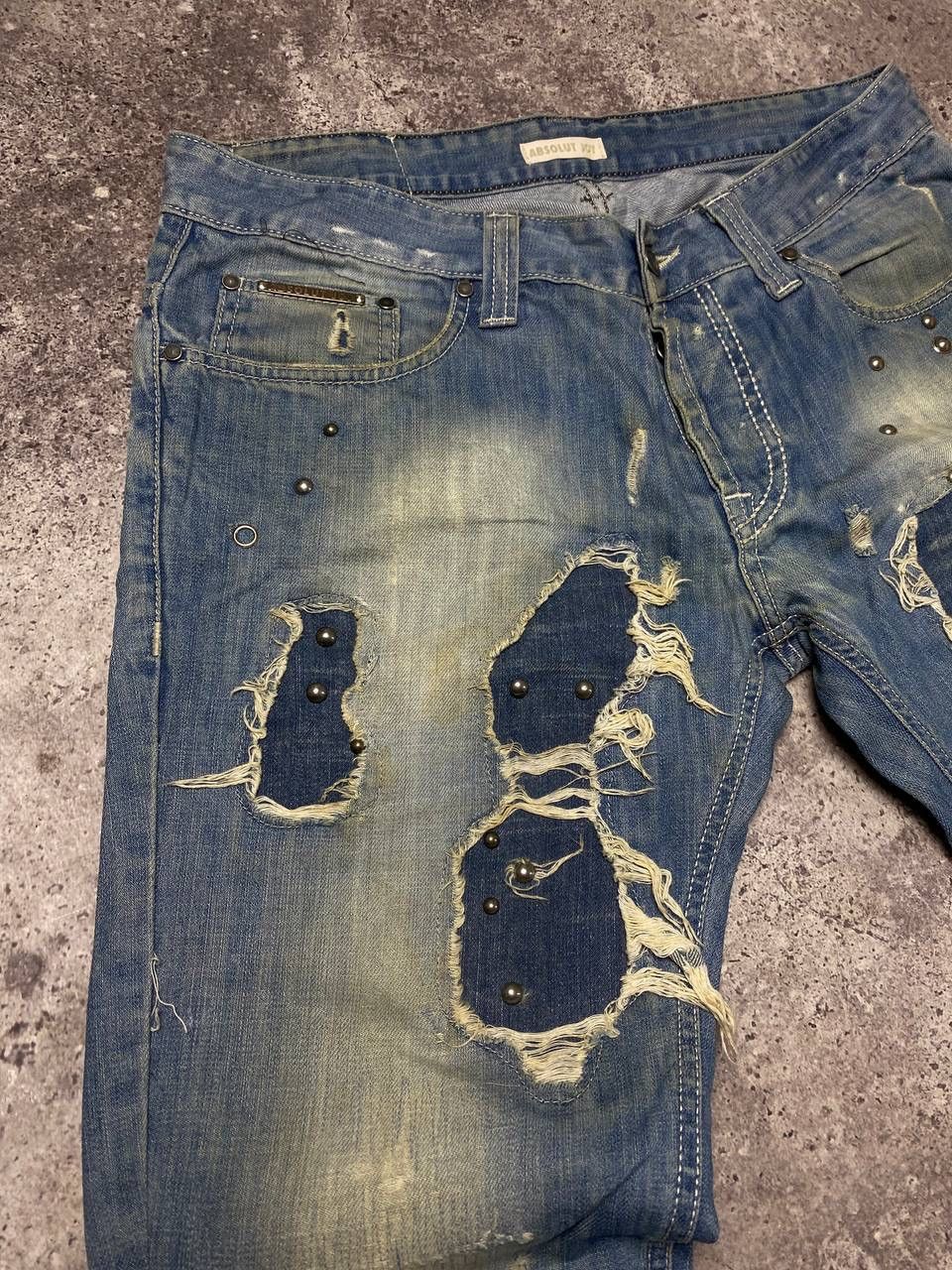 Absolut Joy × Vintage Absolut Joy Einstein Denim Jeans Junya Watanabe Style Pants Size US 34 / EU 50 - 5 Thumbnail