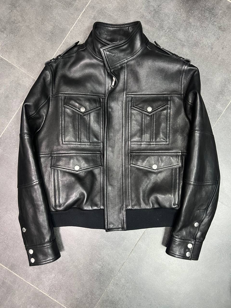 Balmain RRP 2875€ Balmain SS24 Iconic Leather Jacket in Black Size US L / EU 52-54 / 3 - 4 Thumbnail